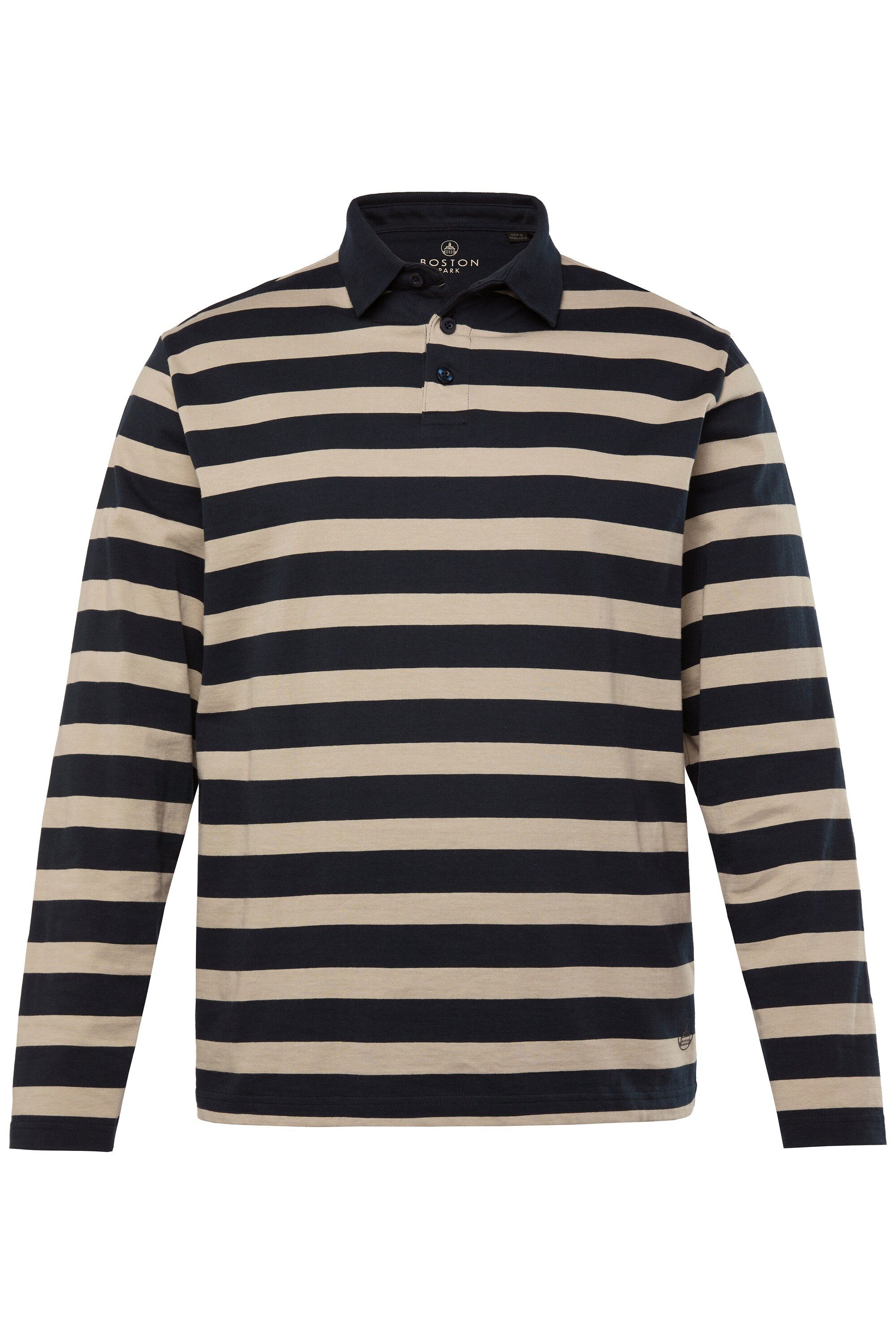 Boston Park Poloshirt Poloshirt Langarm Ringel günstig online kaufen