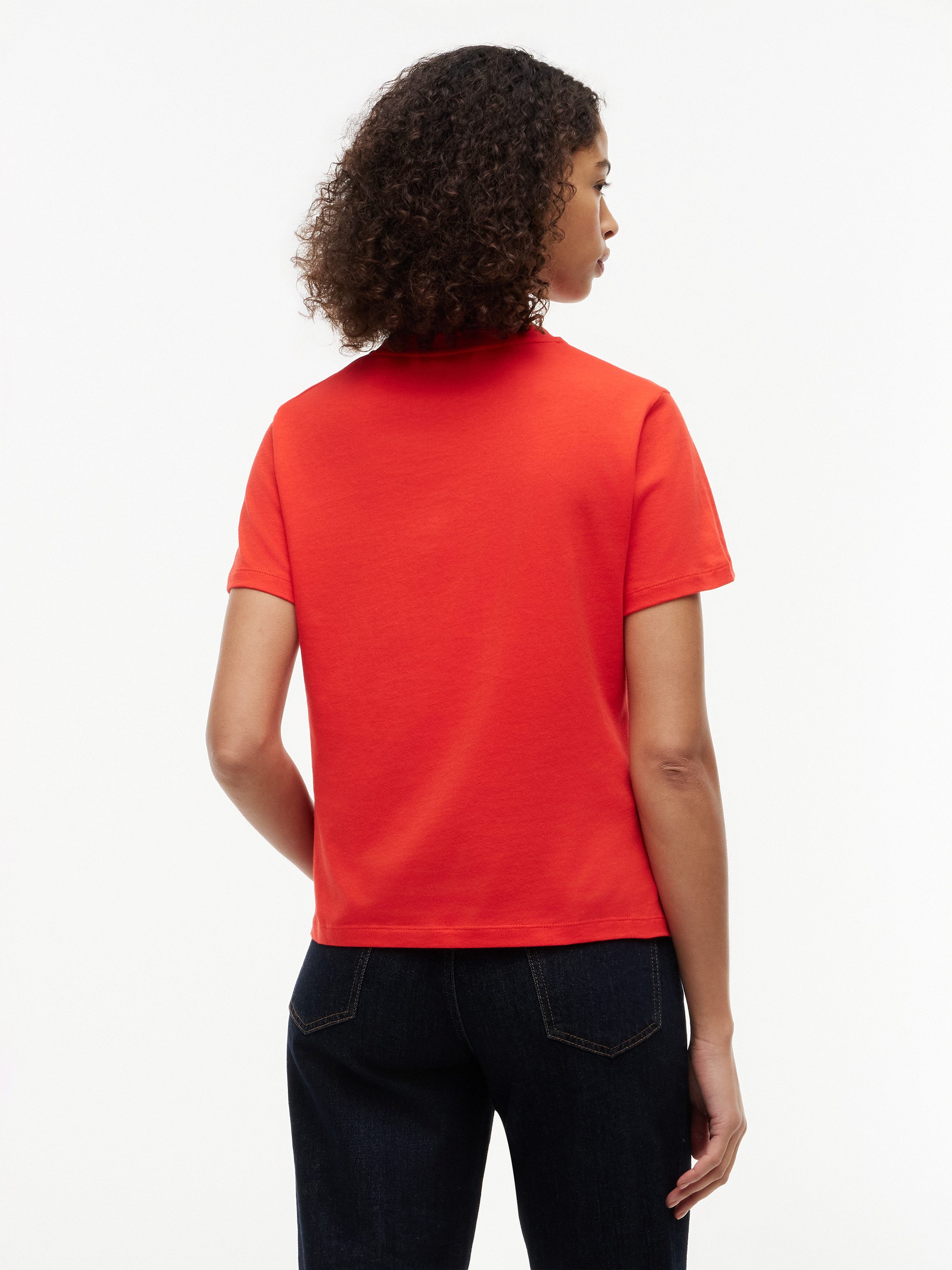 Tommy Hilfiger Kurzarmshirt REG CORP LOGO C-NK SS Baumwolle