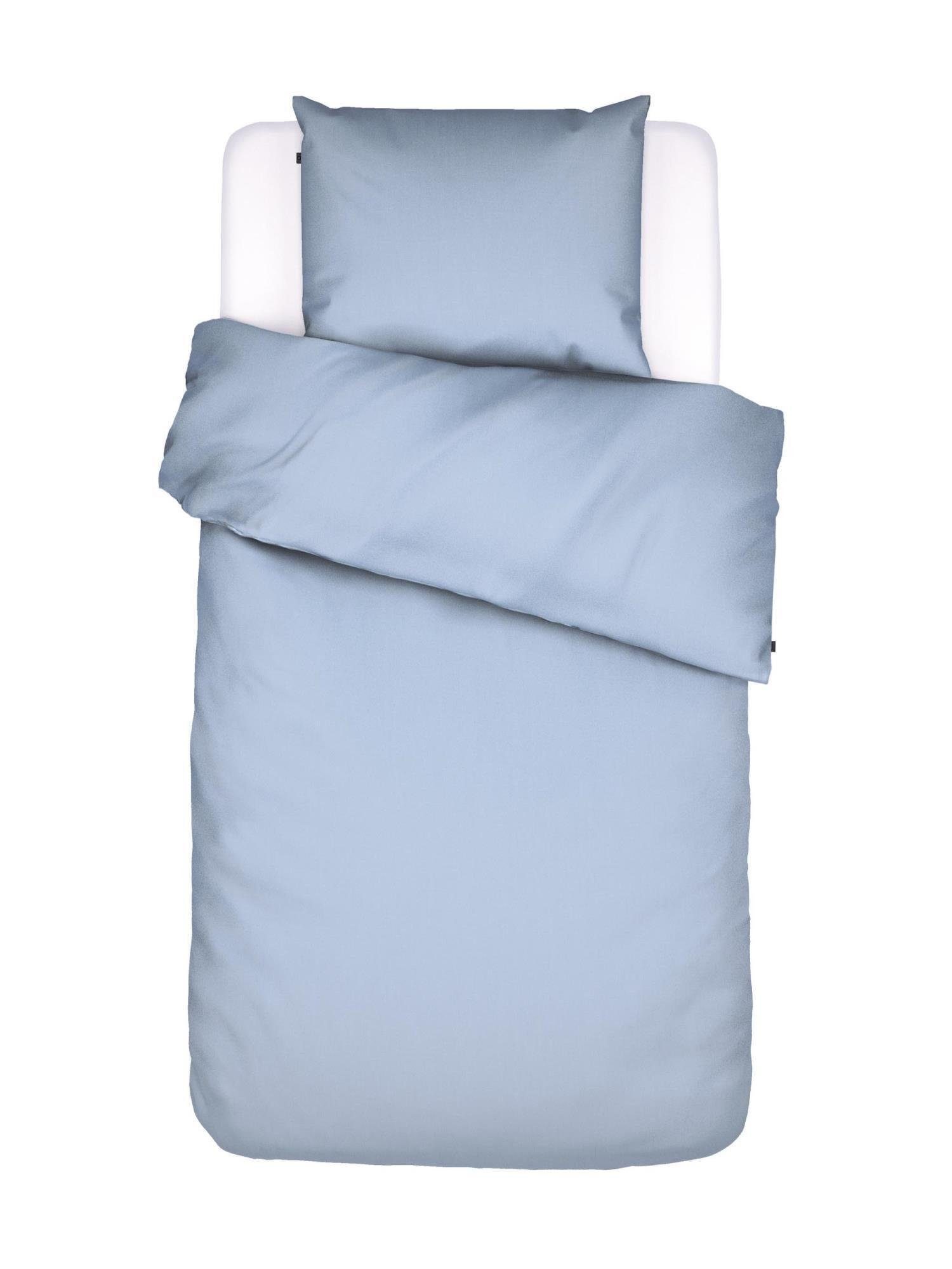 Essenza Bettwäsche Baumwollsatin Minte Iceblue 135 x 200 cm + 80 x 80 cm, Satin, 2 teilig