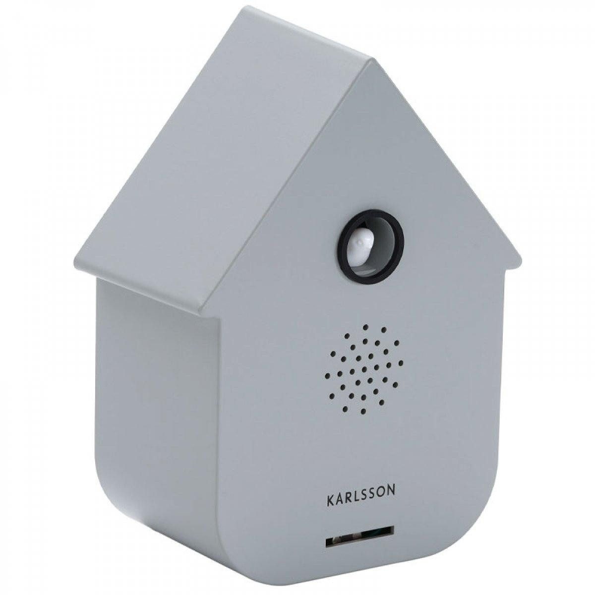 Karlsson Dekofigur Soundbox mit Bewegungsmelder Modern Cuckoo Grau