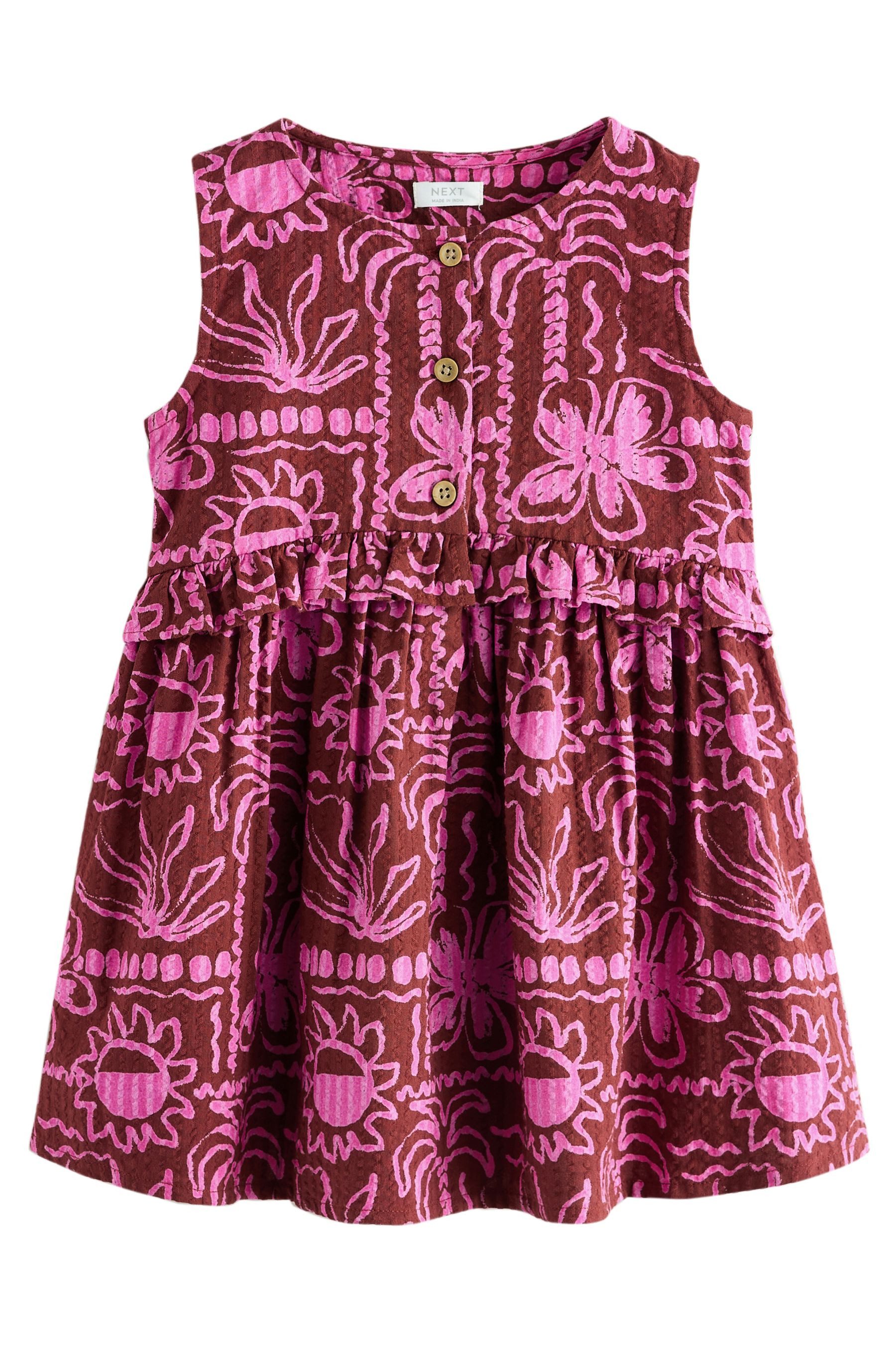 Vokuhila-Kleid Ärmelloses Kleid mit Schößchen