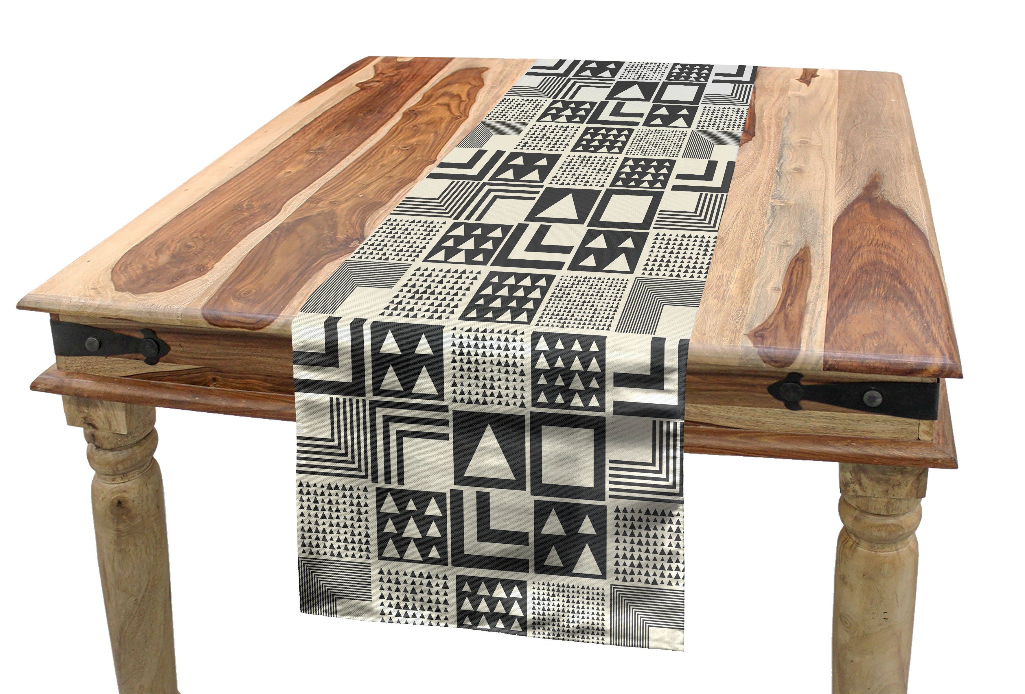 Abakuhaus Tischläufer Esszimmer Küche Rechteckiger Dekorativer Tischläufer, geometrisch Boho Art Deco inspiriert