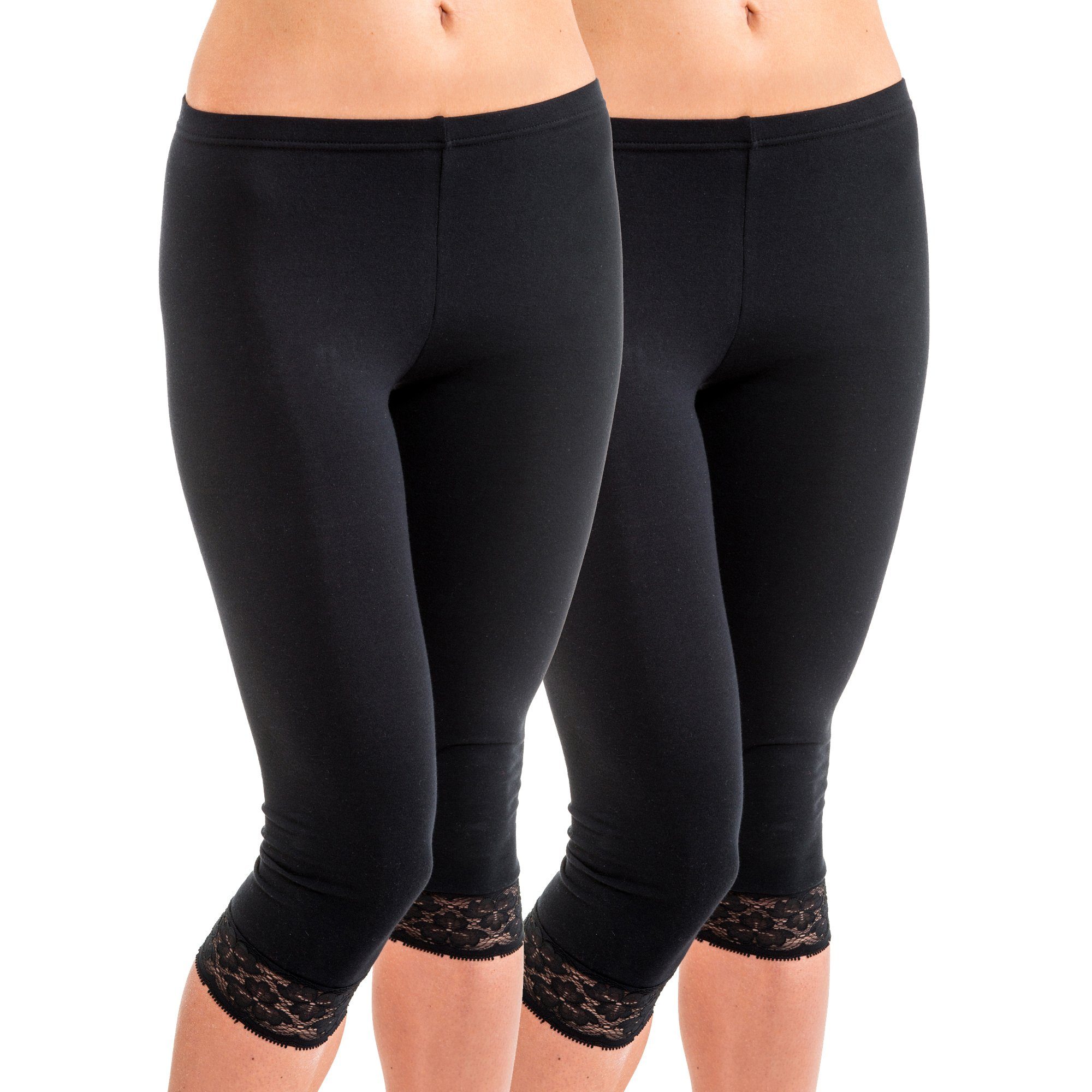 HERMKO Caprileggings 5722 2er Pack Damen günstig online kaufen