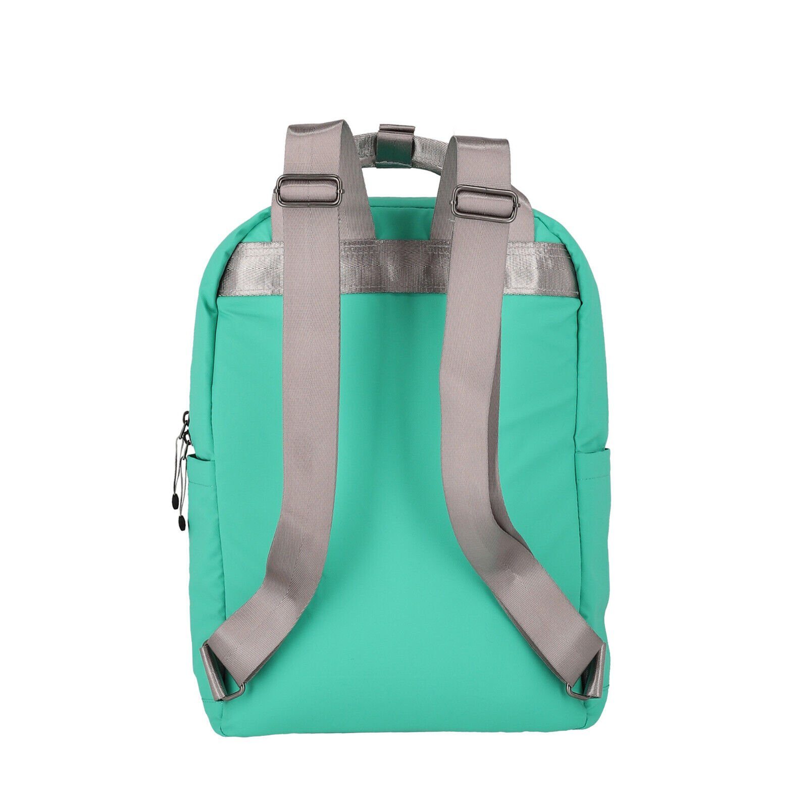 travelite Cityrucksack Basics Rucksack, wasserfestes mintgrün Damen Planenmaterial