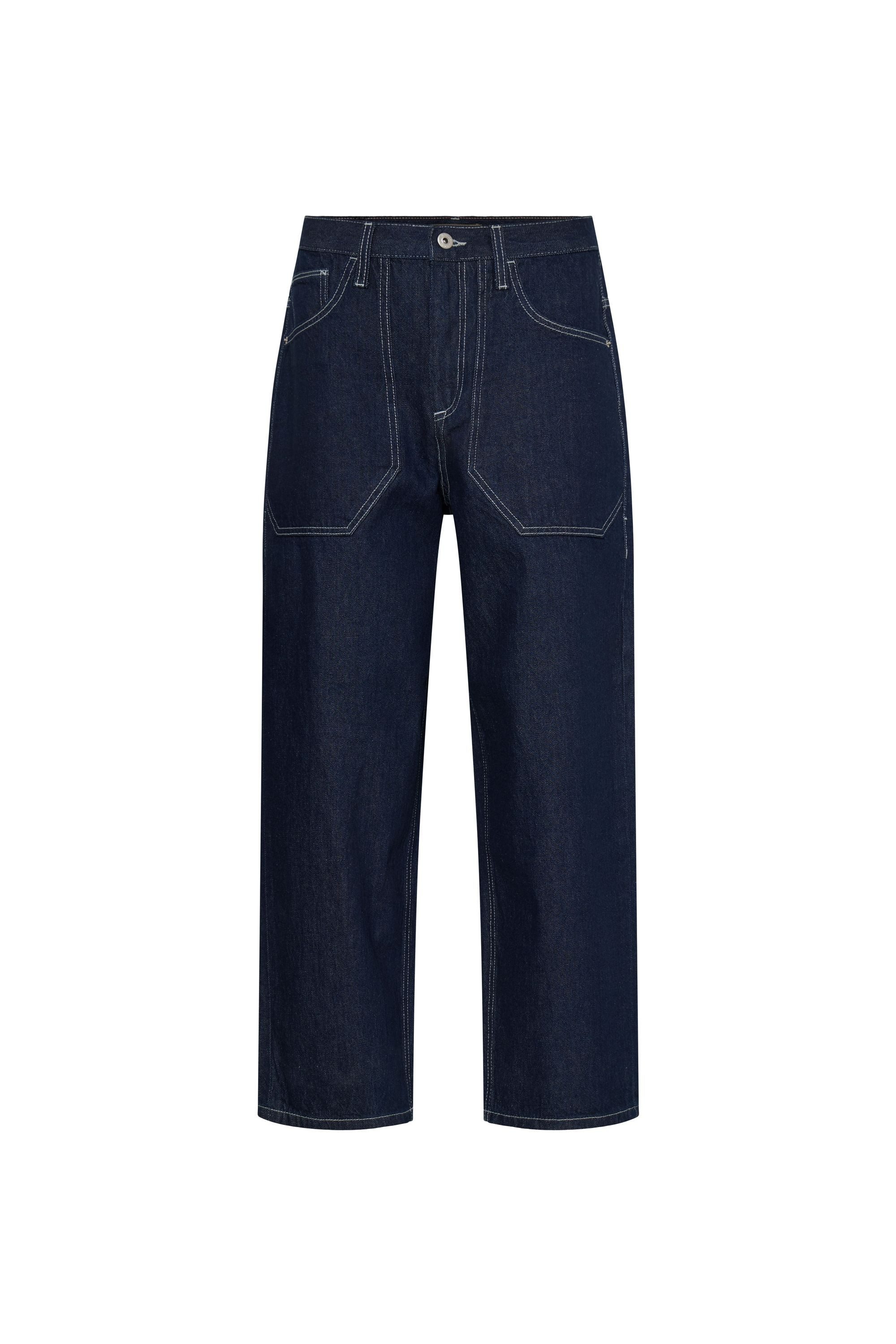 Blend Comfort-fit-Jeans BHFashion Jeanshose mit weitem Schnitt und geradem Bein - Flake Fit