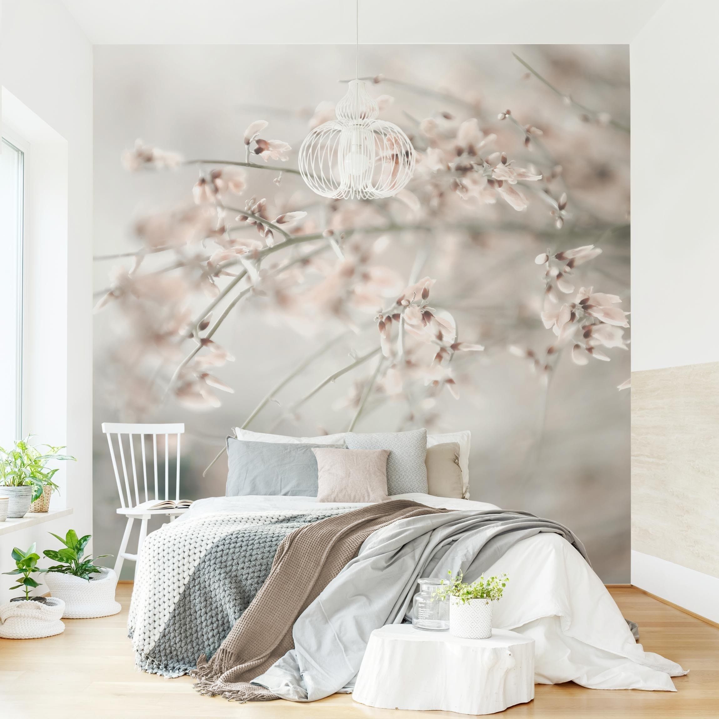 Bilderdepot24 Vliestapete Landhaus Natur Blume Pflanze Rosa Wanddeko Rustikal Landhausstil, Glatt, Matt, (Vliestapete inkl. Kleister oder selbstklebend), Wohnzimmer Schlafzimmer Küche Flur Fototapete Motivtapete Wandtapete