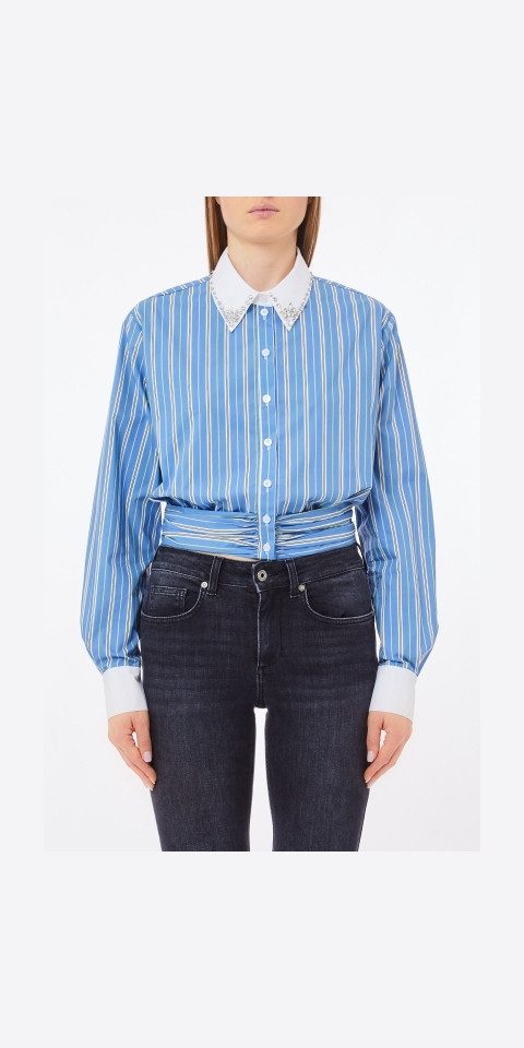 Liu Jo Langarmbluse – Elegante Langarm-Hemdbluse – Damenbluse