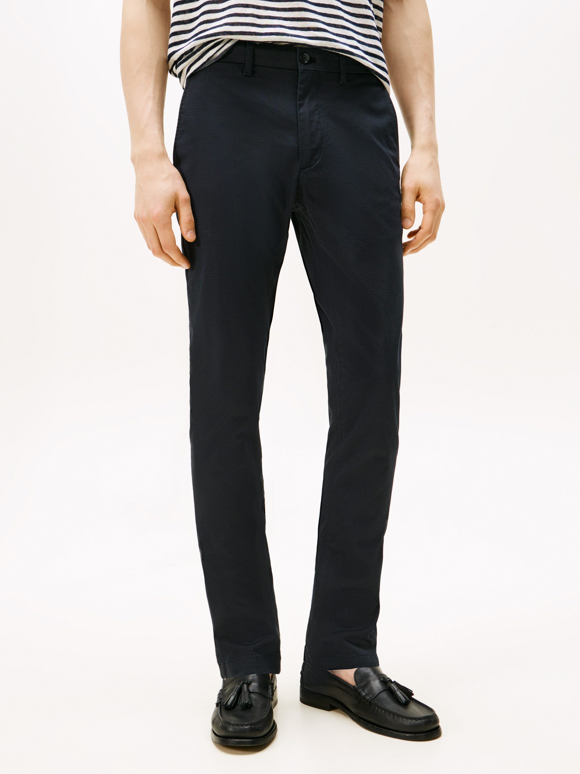 Tommy Hilfiger Chinohose BLEECKER PRINTED ST Slim Fit, strukturierte Qualit günstig online kaufen