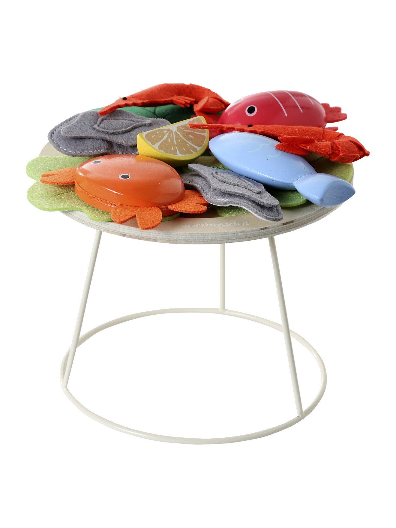 vertbaudet Spielküche Meeresfrüchte-Set Holz, Holz FSC®