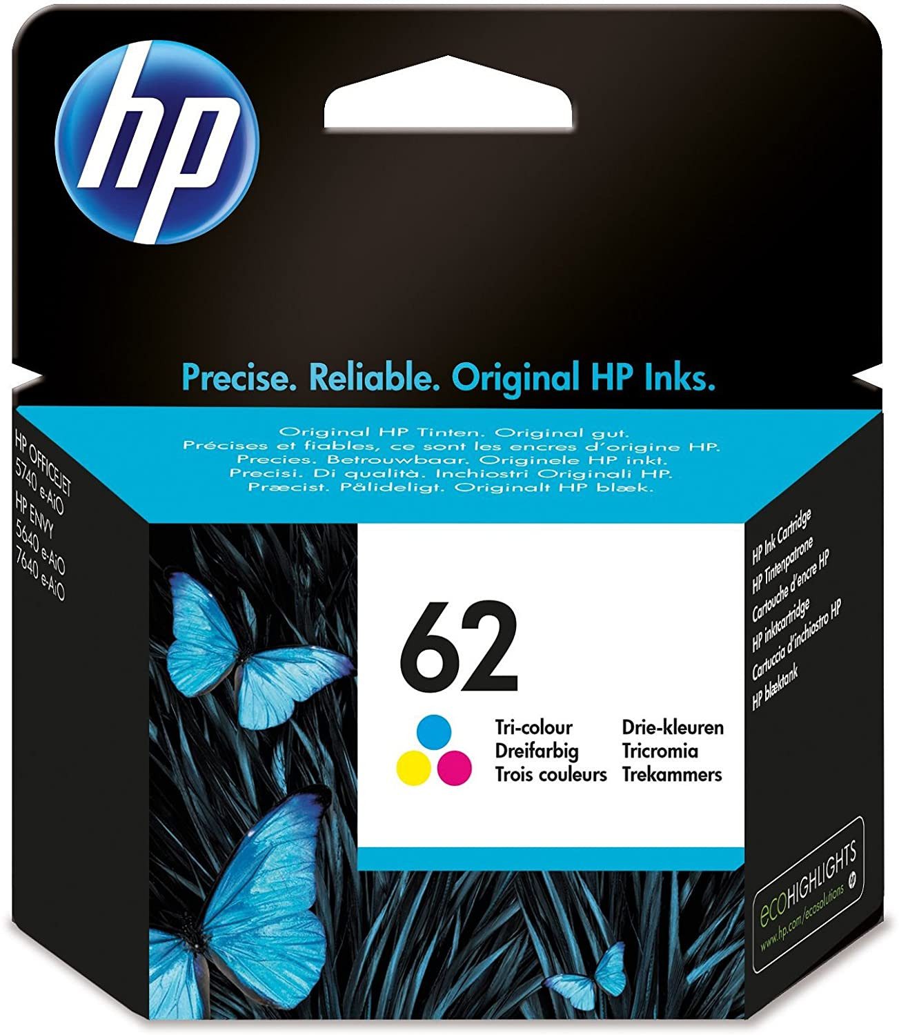 HP Druckerpatrone Original HP 62 (C2P06AE) Color Tintenpatrone