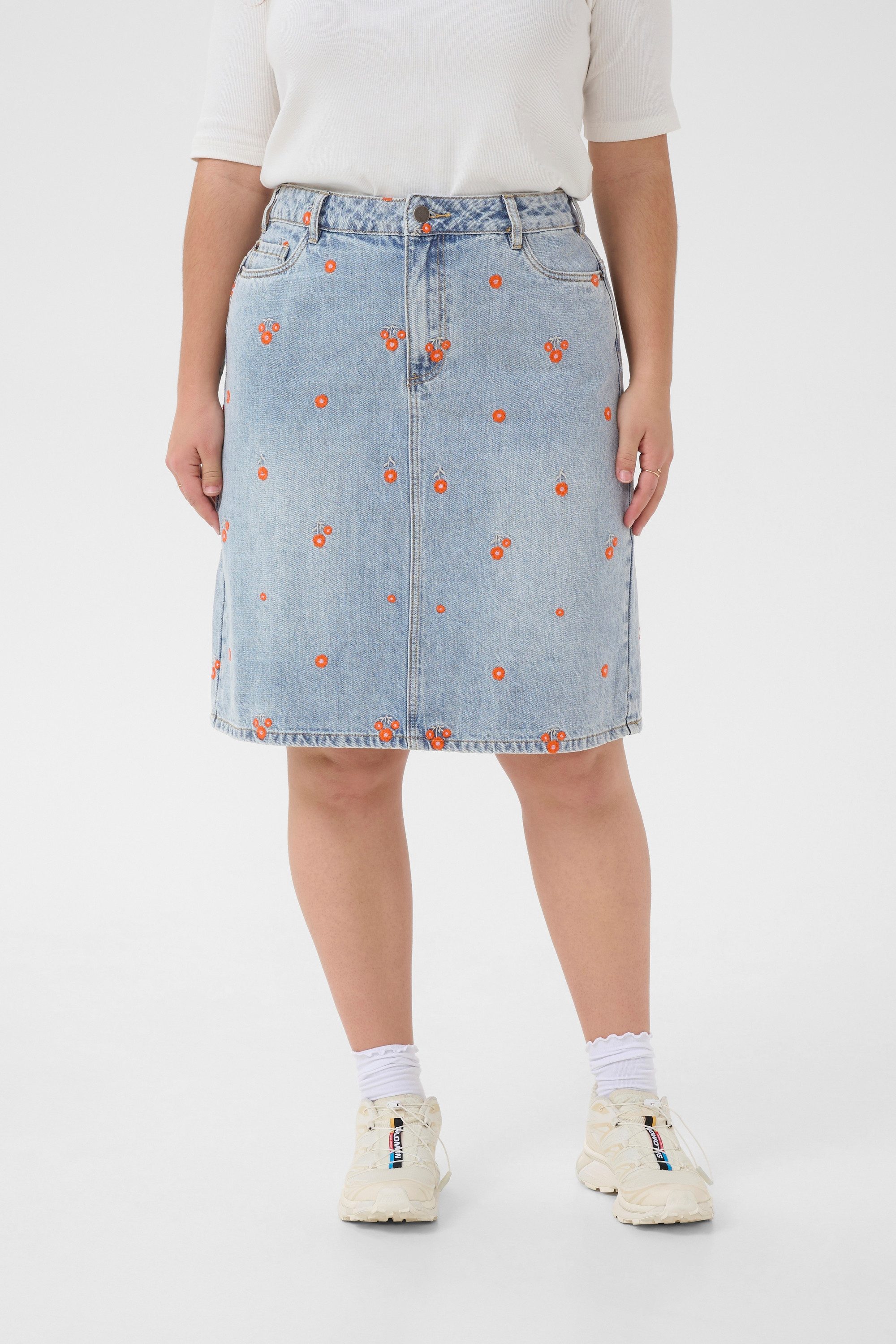 KAFFE Curve Jeansrock Denimrock KCbetty Große Größen