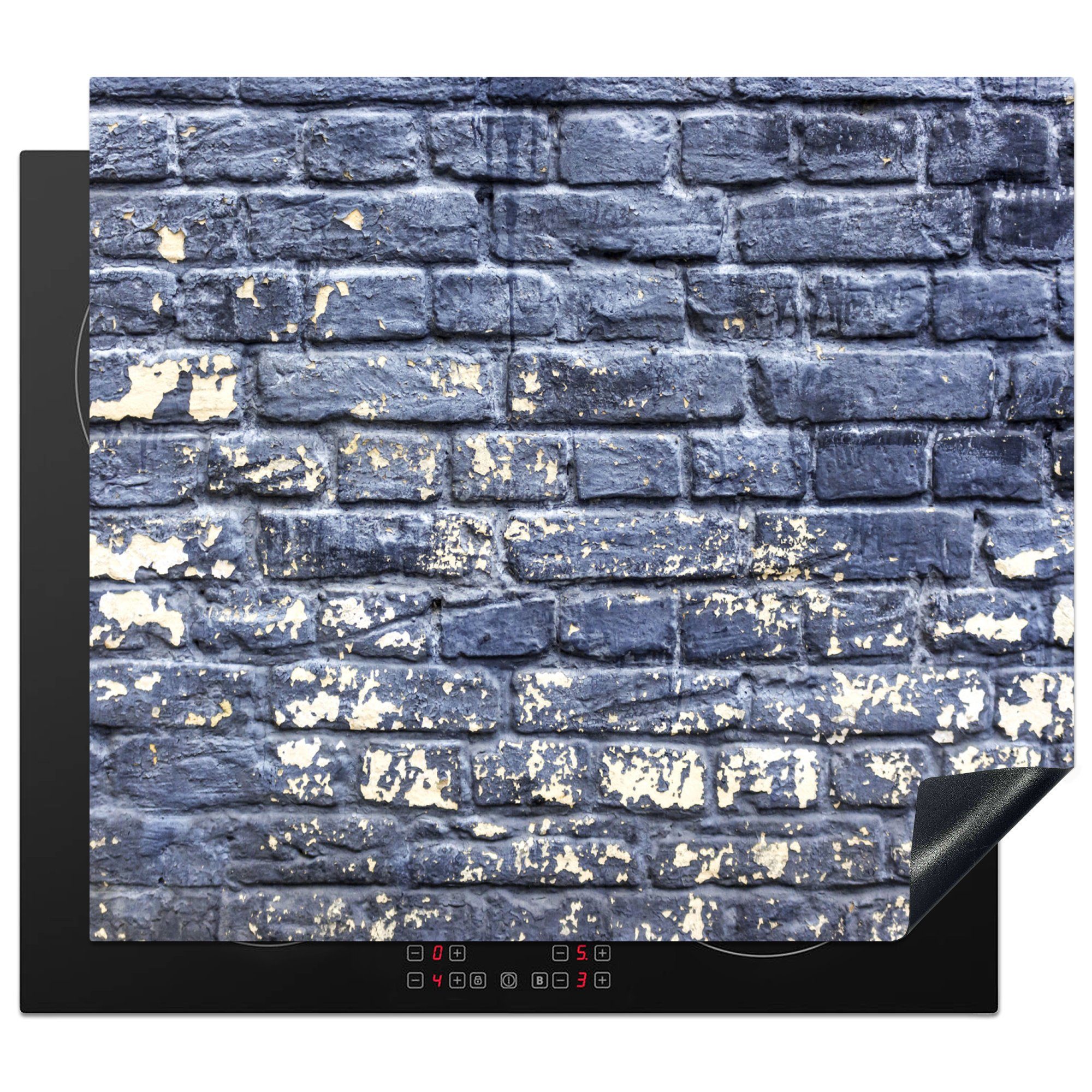 Herdblende-/Abdeckplatte 59x51 (1 Steine Vinyl, MuchoWow Wand, Induktionsschutz, - cm, Induktionskochfeld, Farbe Ceranfeldabdeckung - tlg),