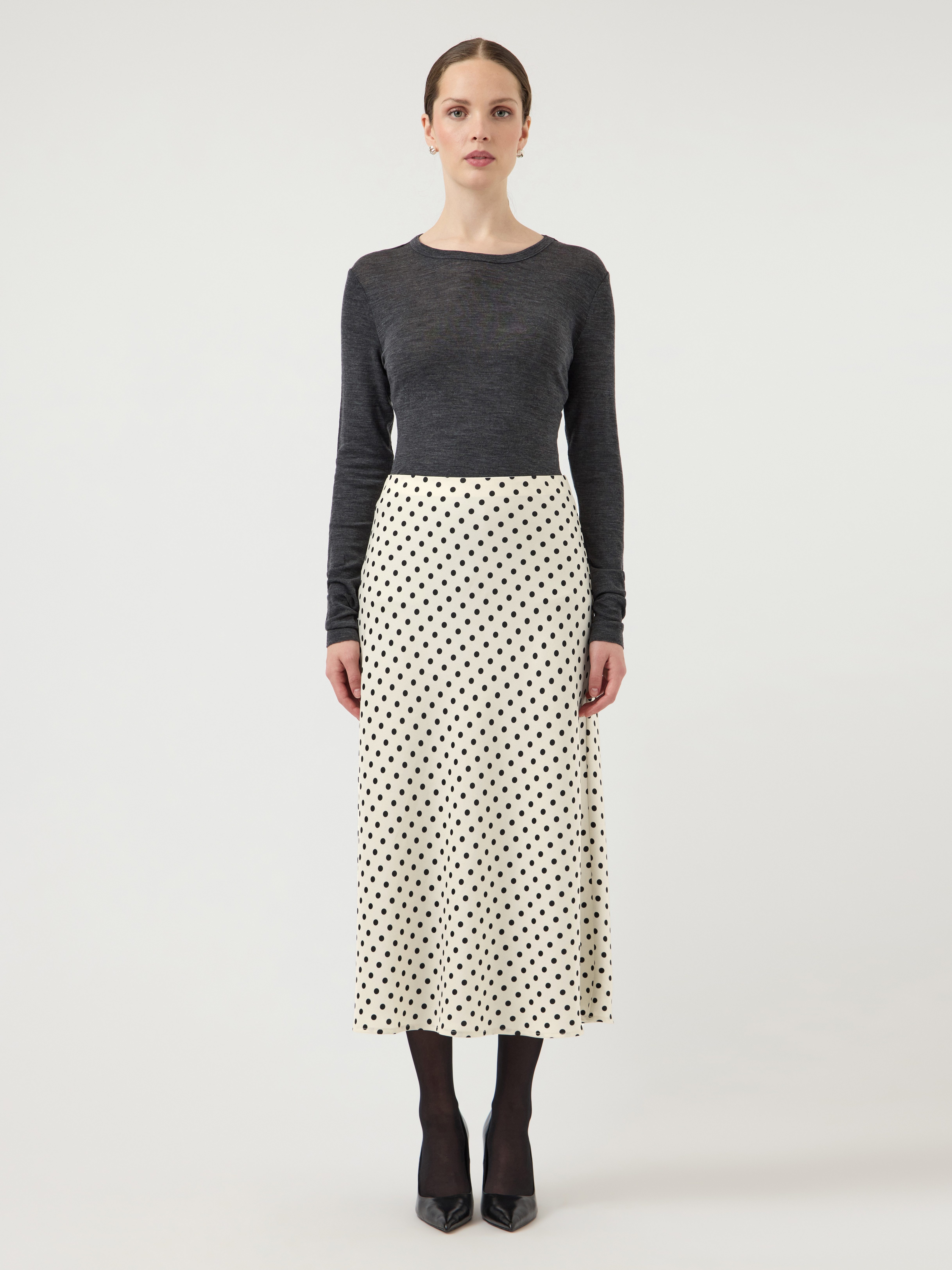Y.A.S Midirock YASPELLA HW MIDI SKIRT S. NOOS