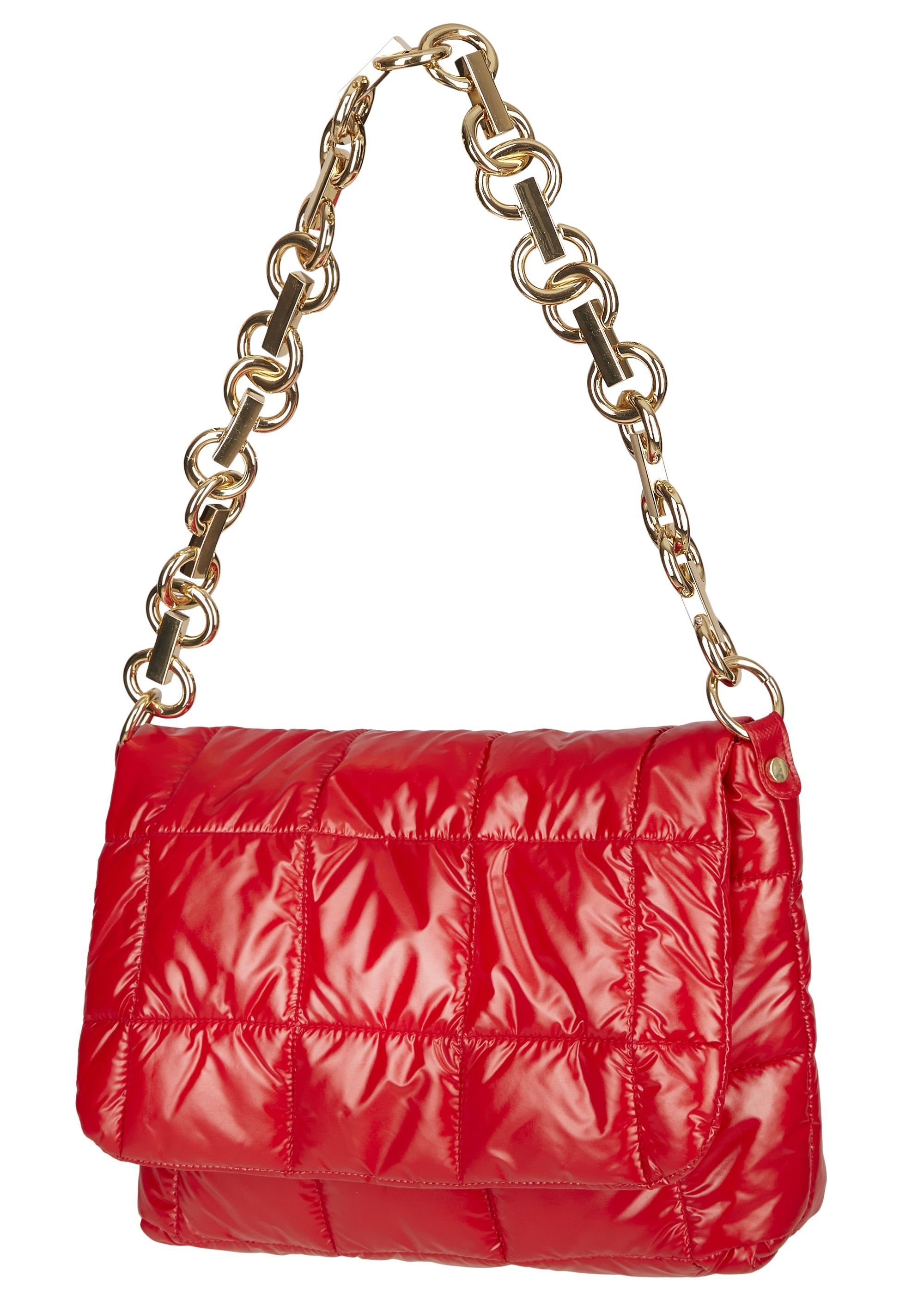 Joop Wolfgang SHINY, Schultertasche mit by Chunky-Logo-Metallkette LOOKS auffälliger