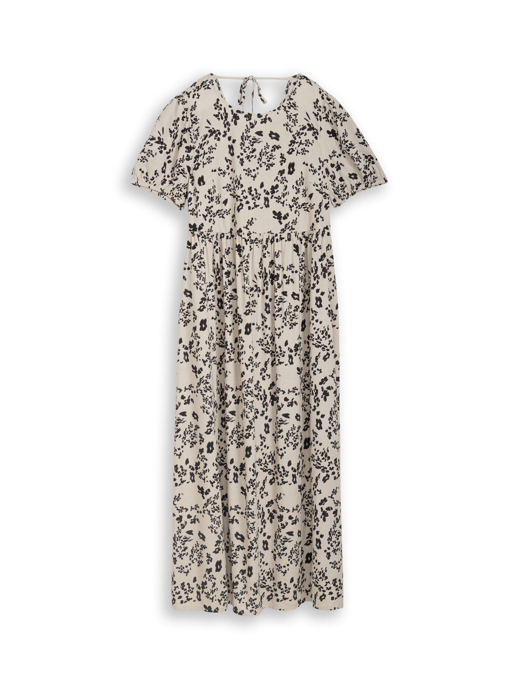 TOM TAILOR Denim Midikleid Kleider & Jumpsuits Midi-Kleid mit Leinenanteil