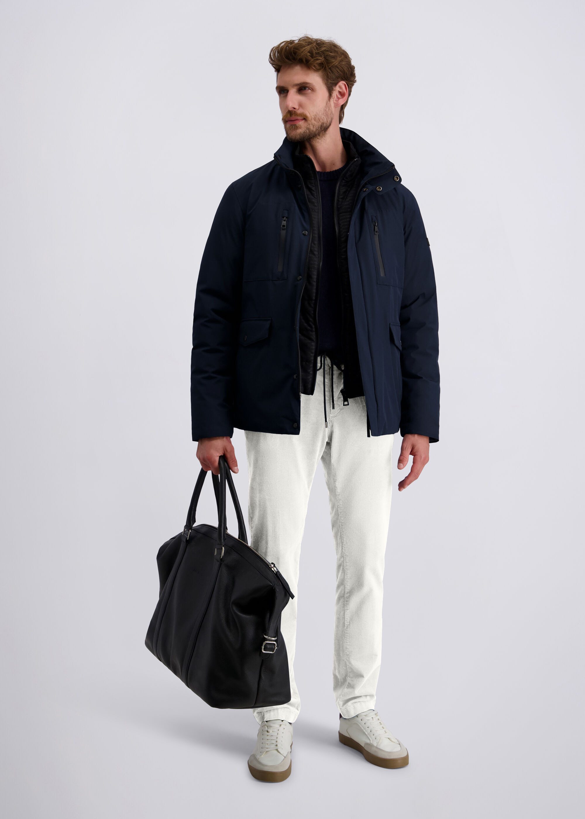Pierre Cardin Chinohose Confolens (1-tlg) mit Kordelzugdetail