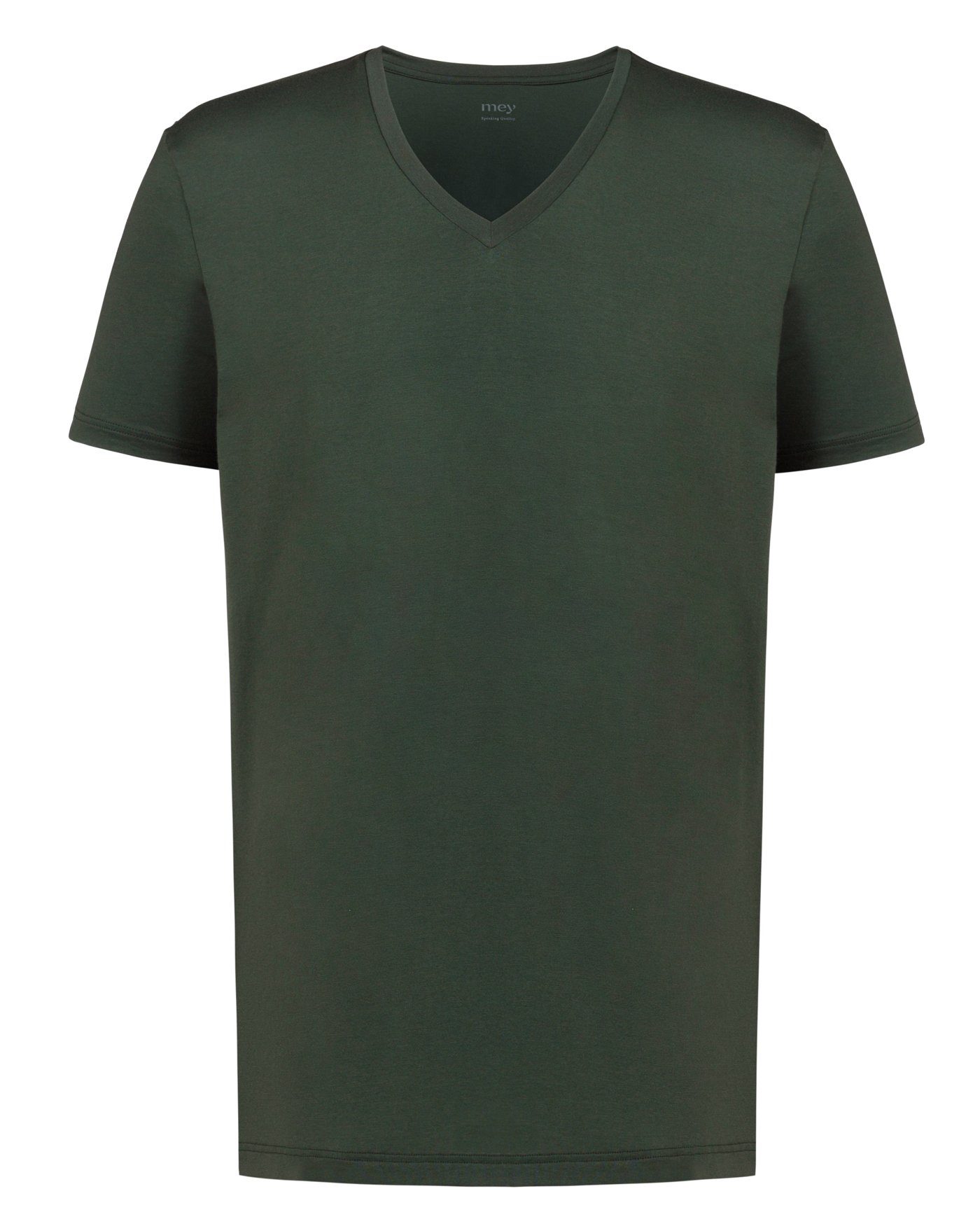 Funktionsshirt Cotton Colour T-Shirt V-Neck MYLIFESTYLE Serie Pyjamaoberteil Mey Dry