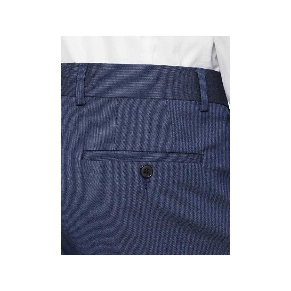 dots regular s.Oliver blau Anzughose keine blue (1-tlg., 56M5 Angabe)