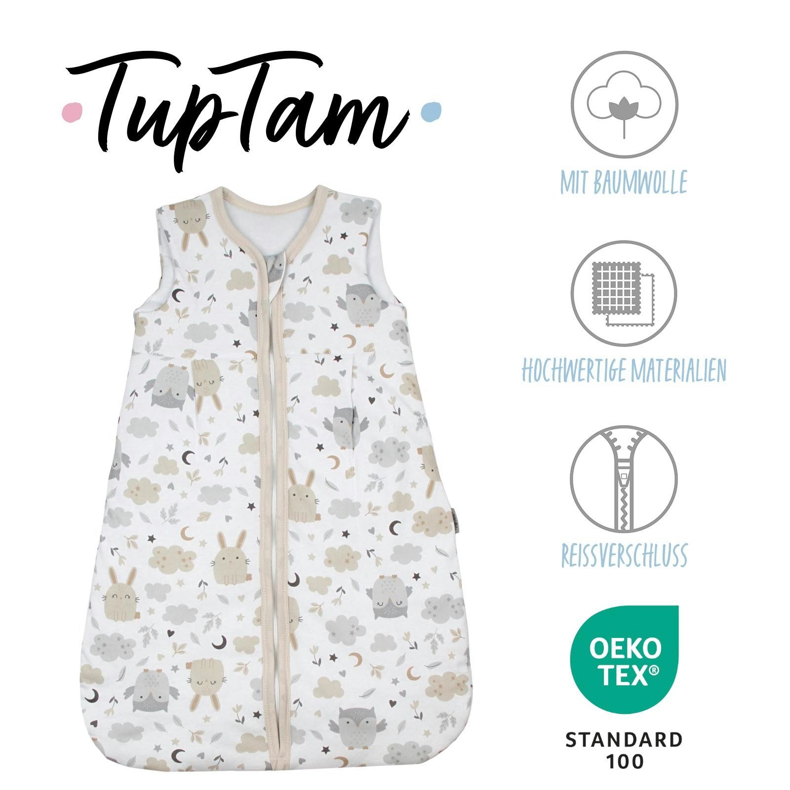 TupTam Babyschlafsack Kugelschlafsack ohne Ärmel 2.5 TOG Ganzjahr – Bild 2 von 5