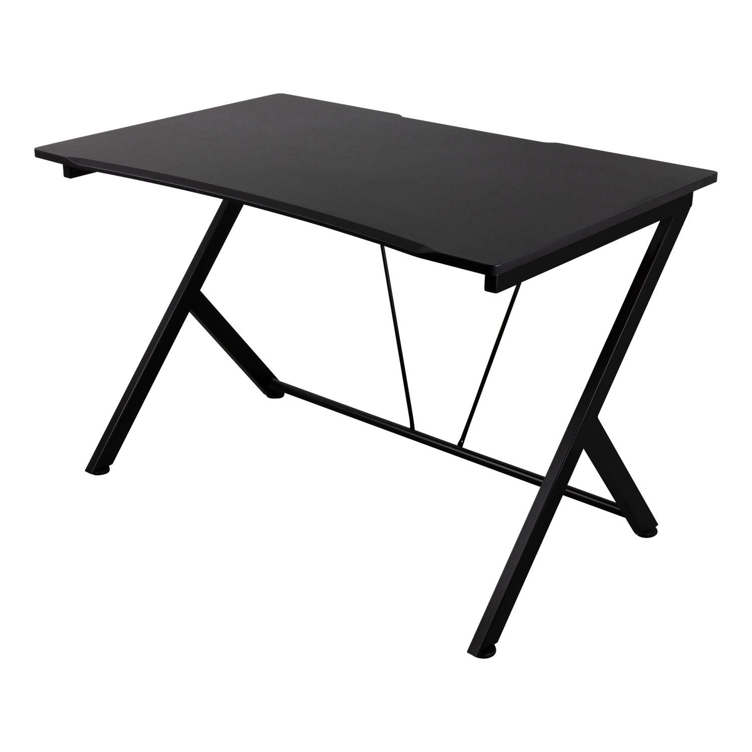 DELTACO Gamingtisch Gaming table Spieltisch Metallbeine Headsethalter  Becherhalter, inkl. 5 Jahre Herstellergarantie, Headset-Halterung unter der  Tischplatte auf der rechten Seite