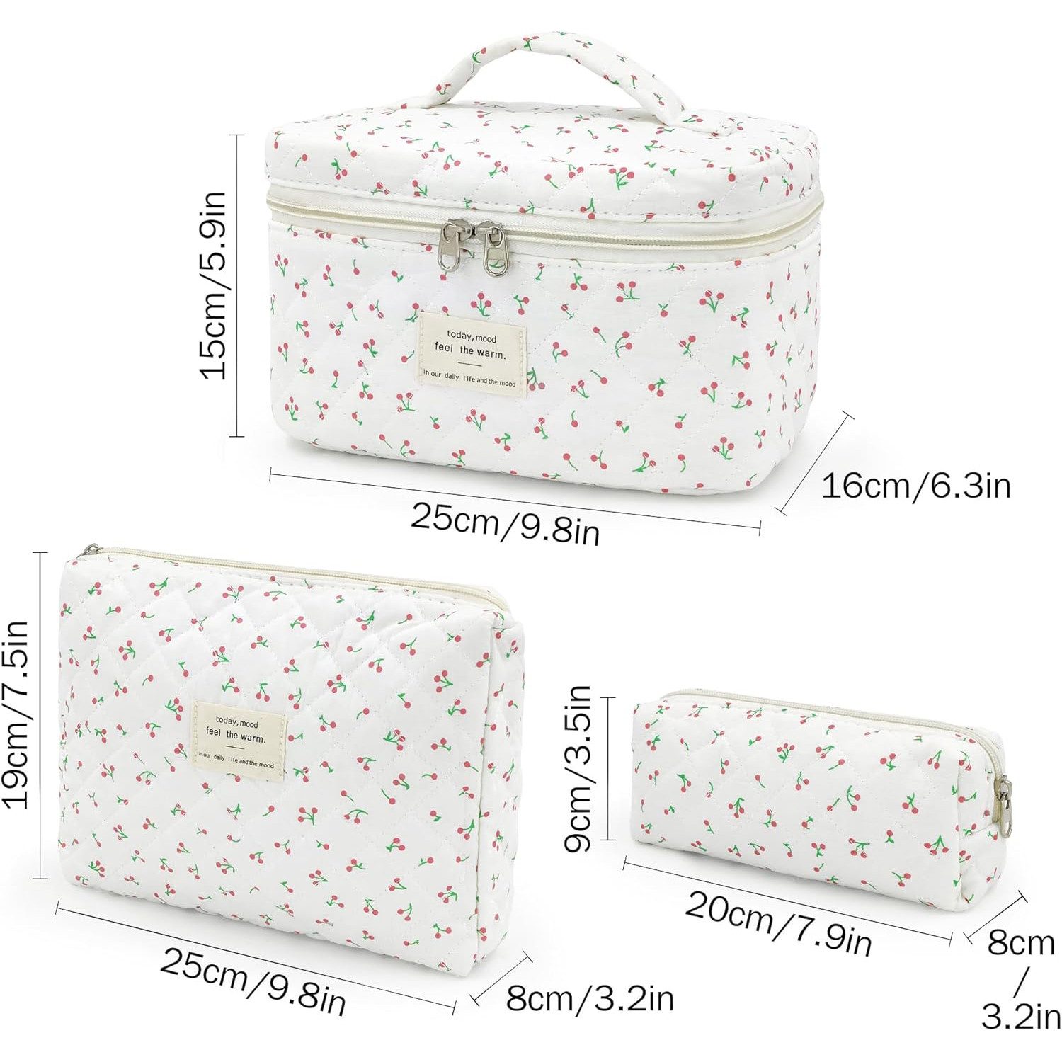 Coonoor Kosmetiktasche 3er Set Kulturtasche – Wasserdichter Kulturbeutel fü günstig online kaufen