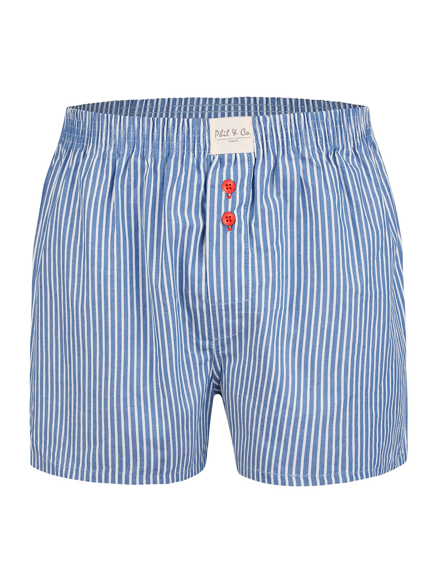 Phil & Co. Boxer Classic Sets (6-St) American Boxershorts Männer - weiter Schnitt – Bild 2 von 5