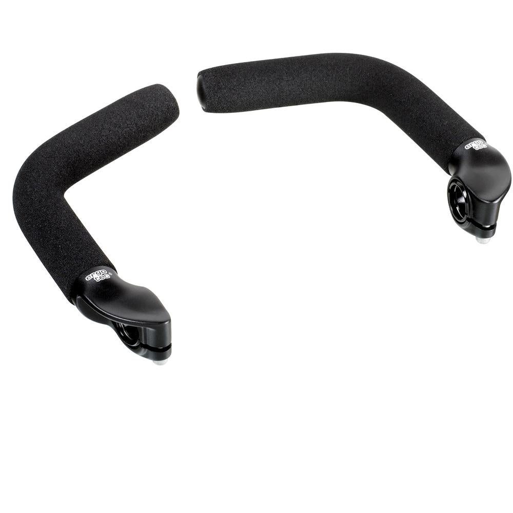 Ergotec Fahrradlenker Ergotec Bar Ends EVO Touring L, schwarz mit Moosgummiüberzug