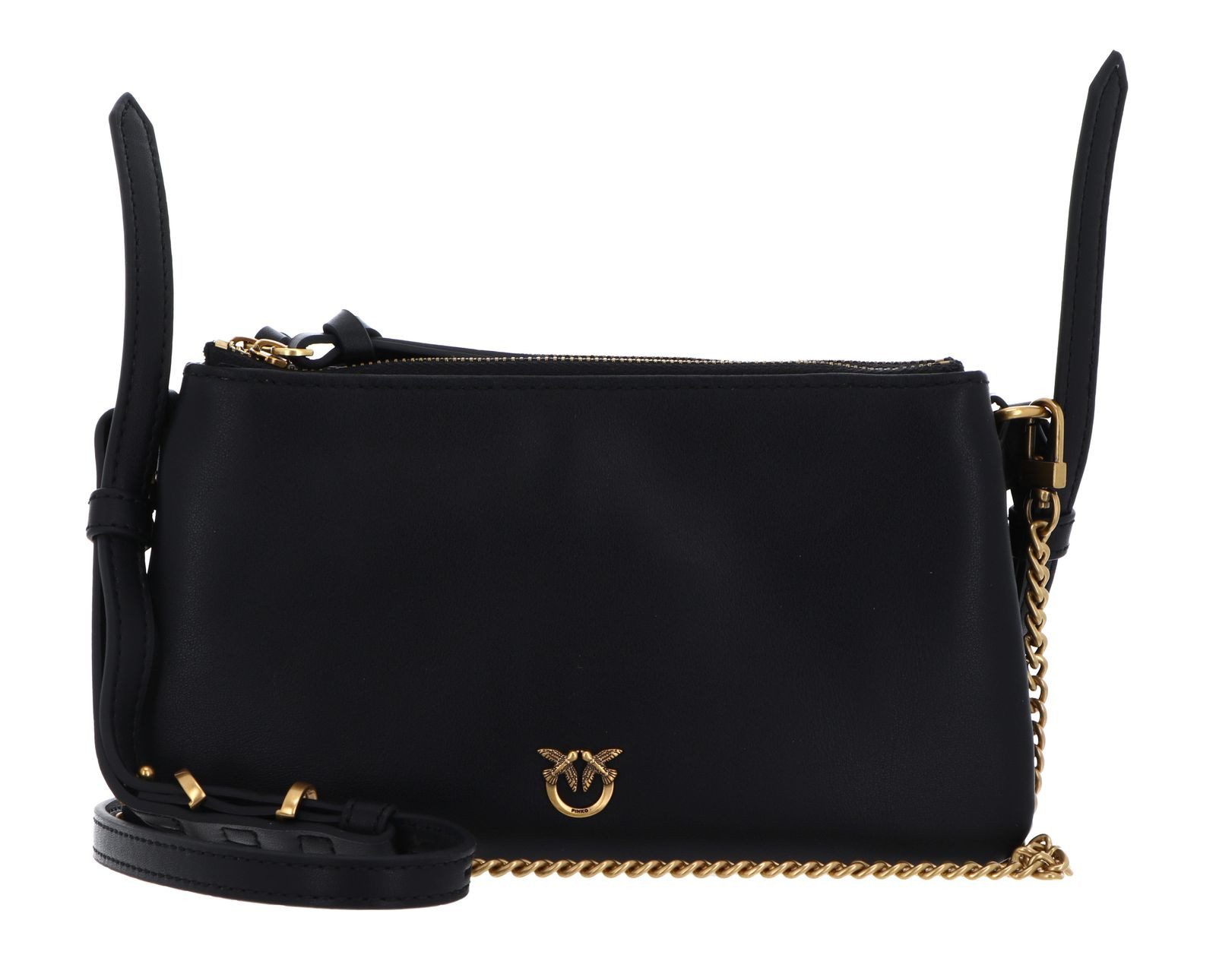 PINKO Umhängetasche Double Mini Vitello Morbido