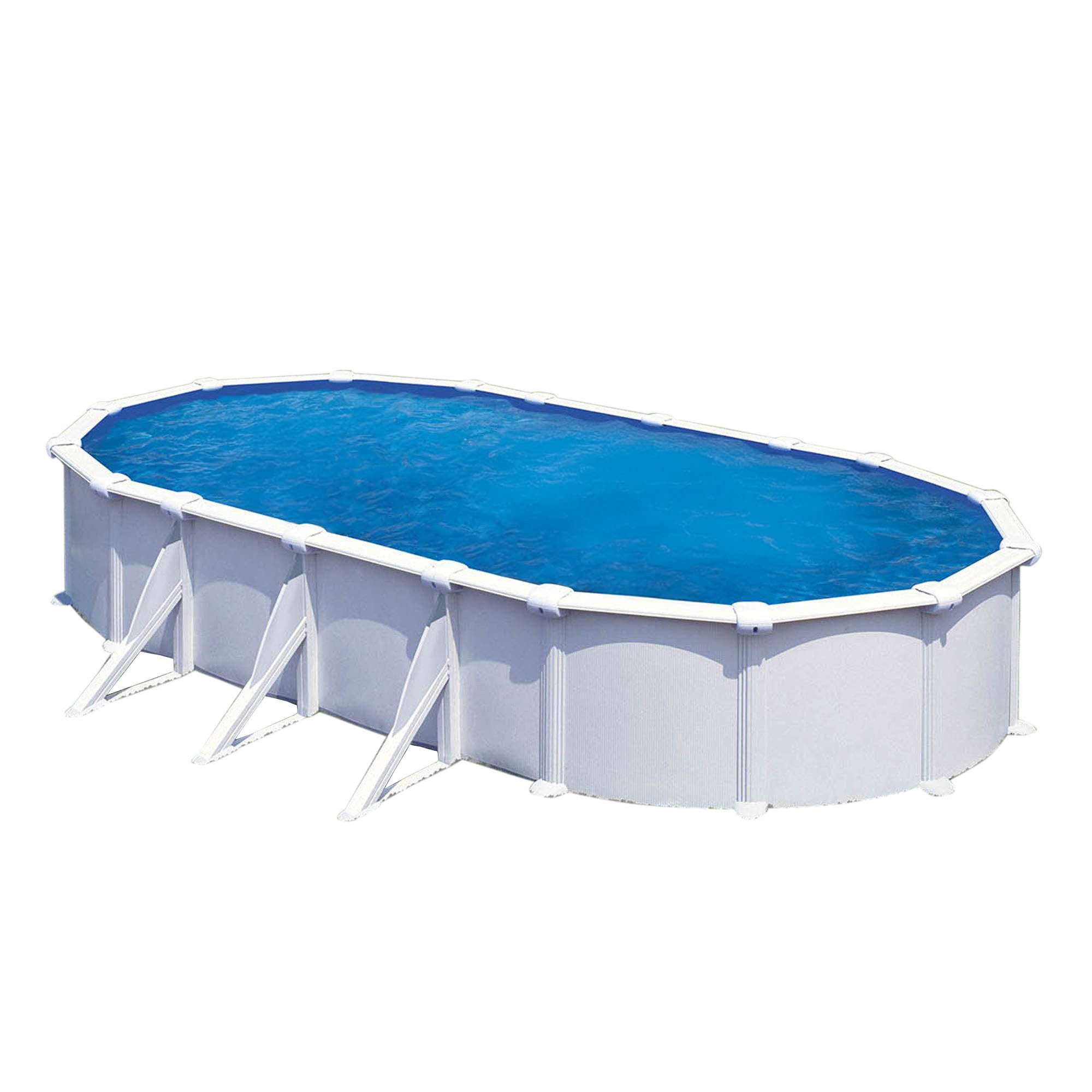 Waterman Ovalpool Stahlwandpool oval Classic Размер wählbar, 120cm ti (Einzelbecken), verzinkte Stahlwand