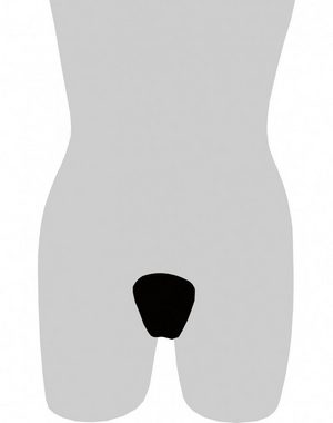 Lau-Fashion Stringtanga Lack Leder C-String Set Slip Micro Bikini Unterhose Wetlook S/M/L