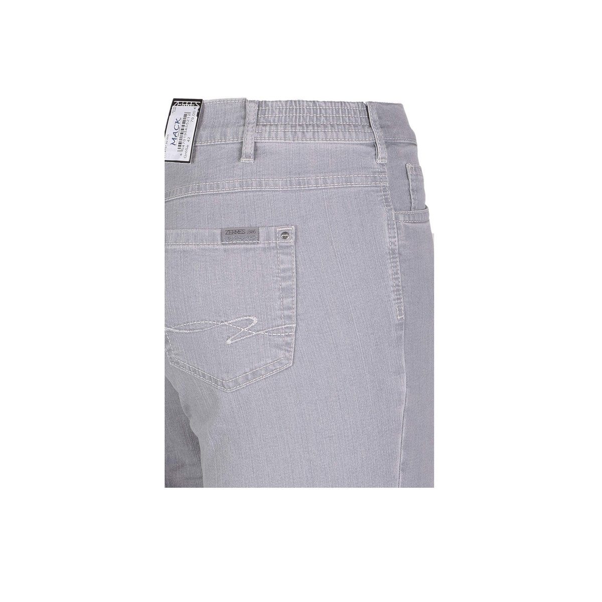 Zerres 5-Pocket-Jeans grau (1-tlg) hellgrau