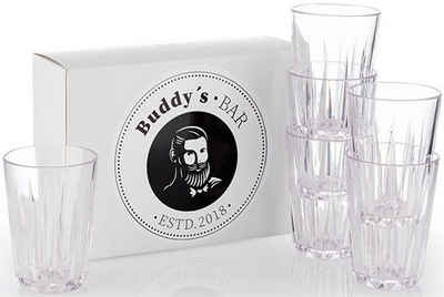 Buddy's Becher Buddy's Bar, Kunststoff, 6er Set, Tritan Kunststoff Trinkgläser, 150 ml, Made in Germany