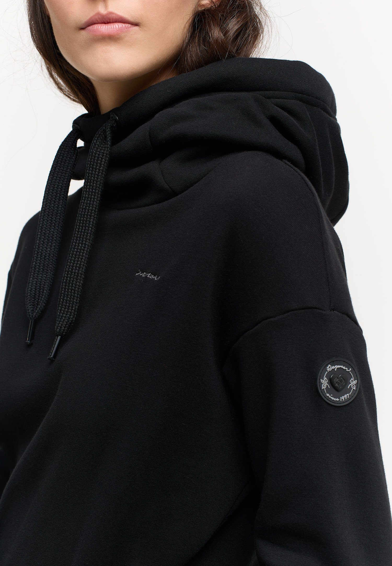 Ragwear Sweatshirt YODIS Nachhaltige BLACK & Vegane Mode