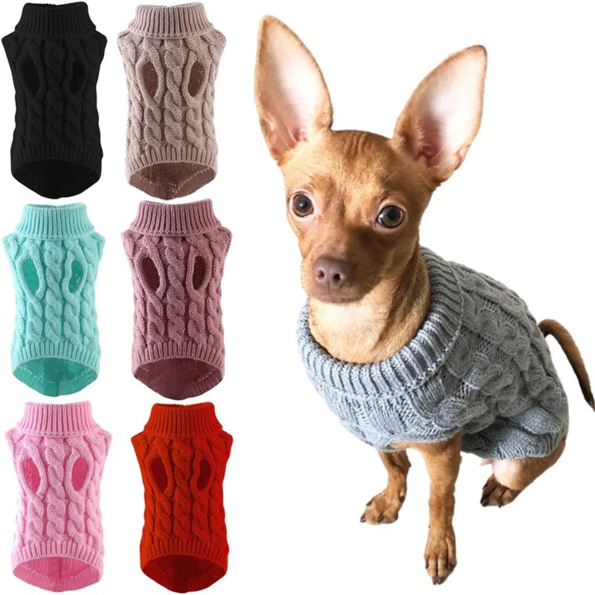 FLOCKI Pets™ Hundepullover Hunde Strickpullover, Pullover für Hunde, für Hunde in verschiedenen Größen & Farben