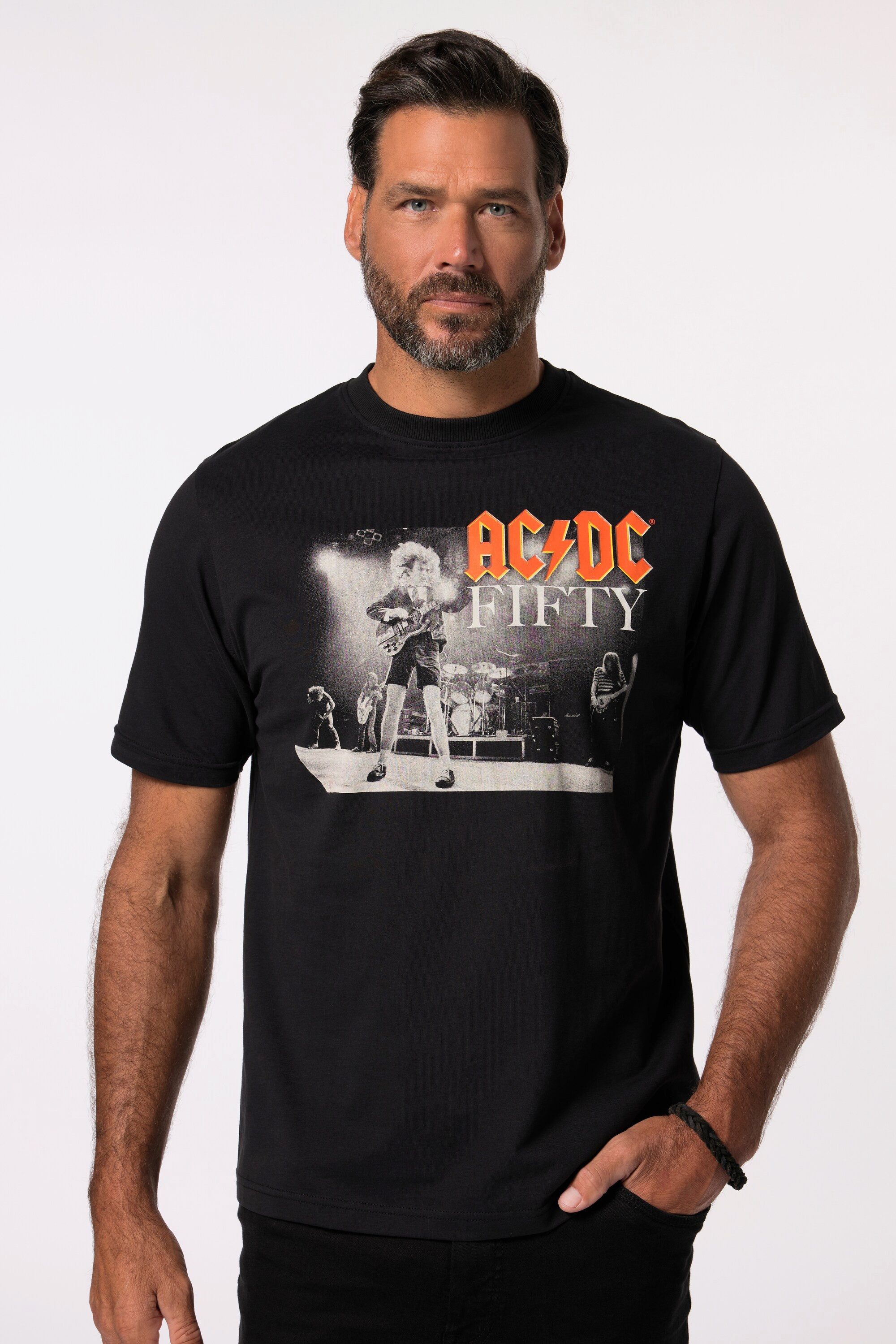 JP1880 T-Shirt JP 1880 T-Shirt Bandshirt AC/DC Halbarm bis 8 XL günstig online kaufen