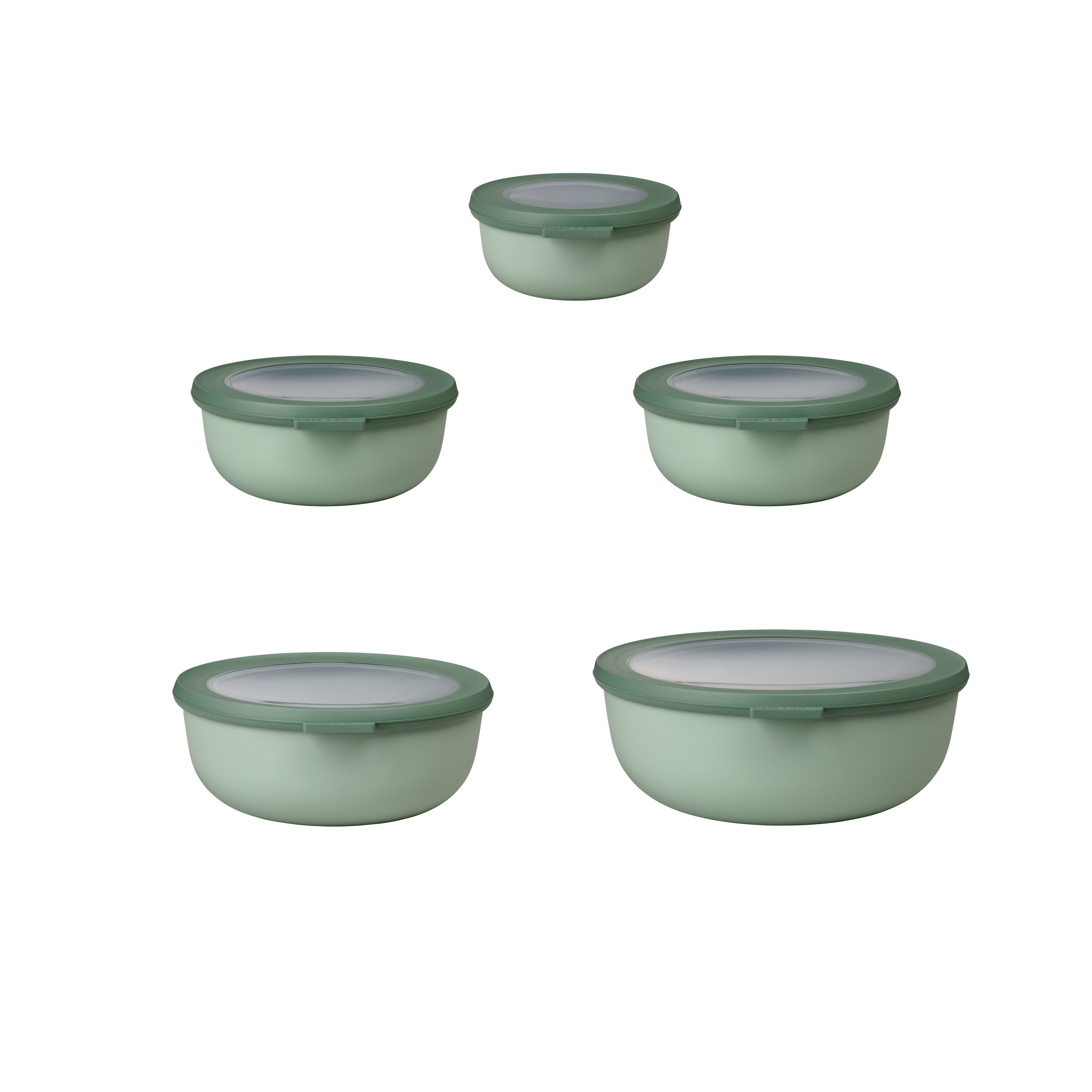 Mepal Aufbewahrungsbox Mepal Cirqula Mikrowellengeschir set 5 teilig - Nordic sage