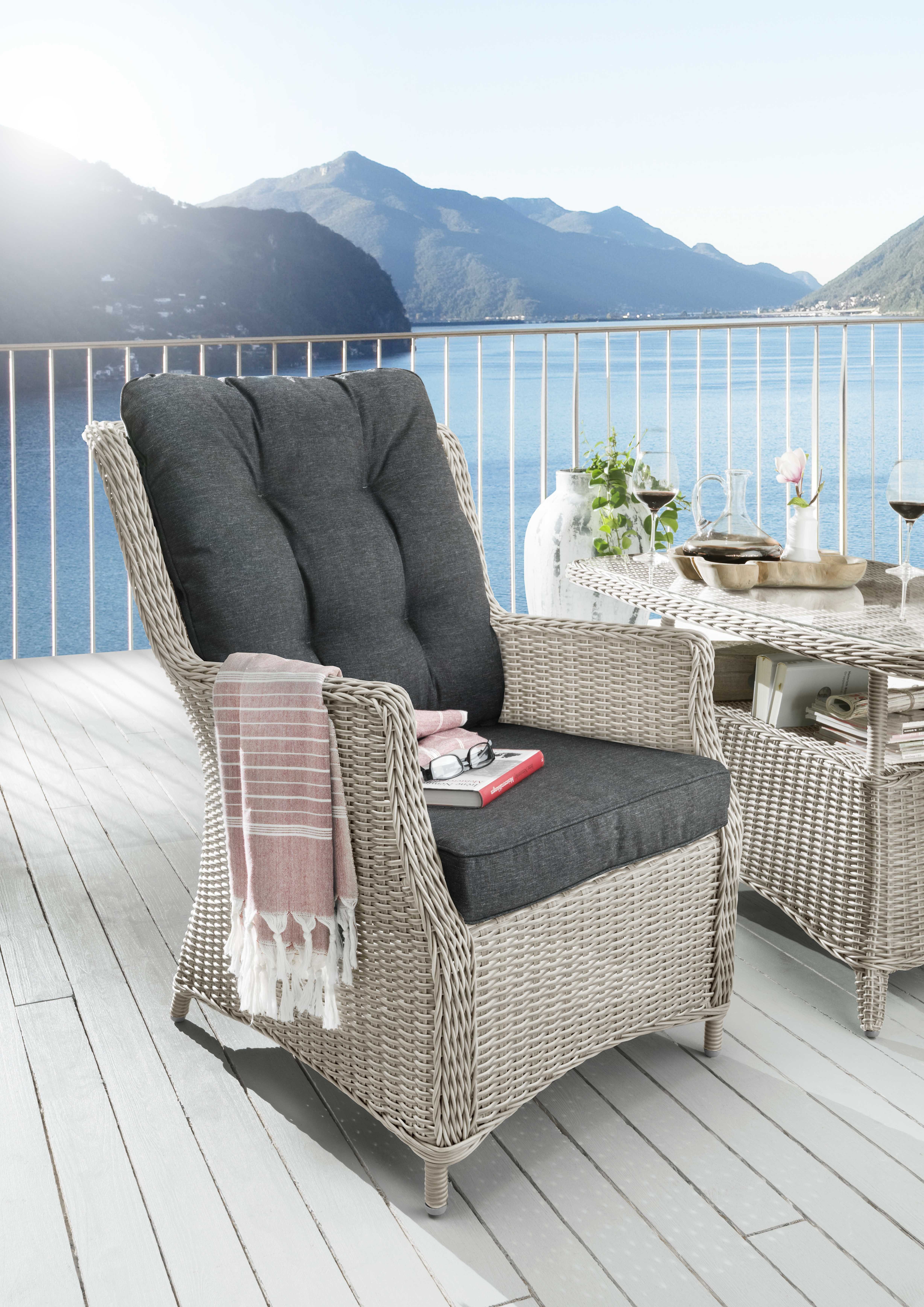 Destiny Sessel Casa, Polyrattan, inkl. Auflagen