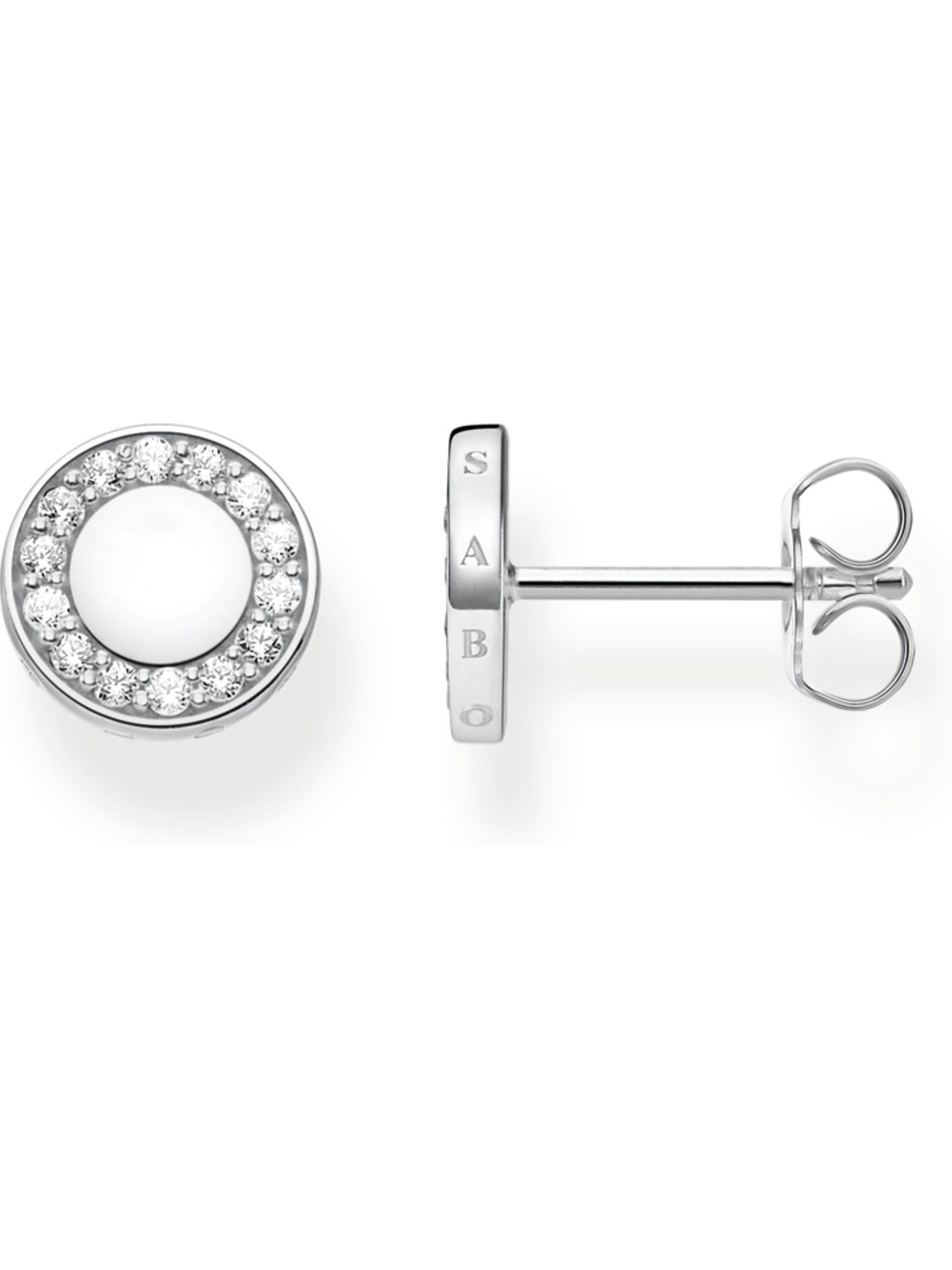 Paar Ohrstecker Thomas Sabo Damen-Ohrstecker 925er Silber Zirkonia