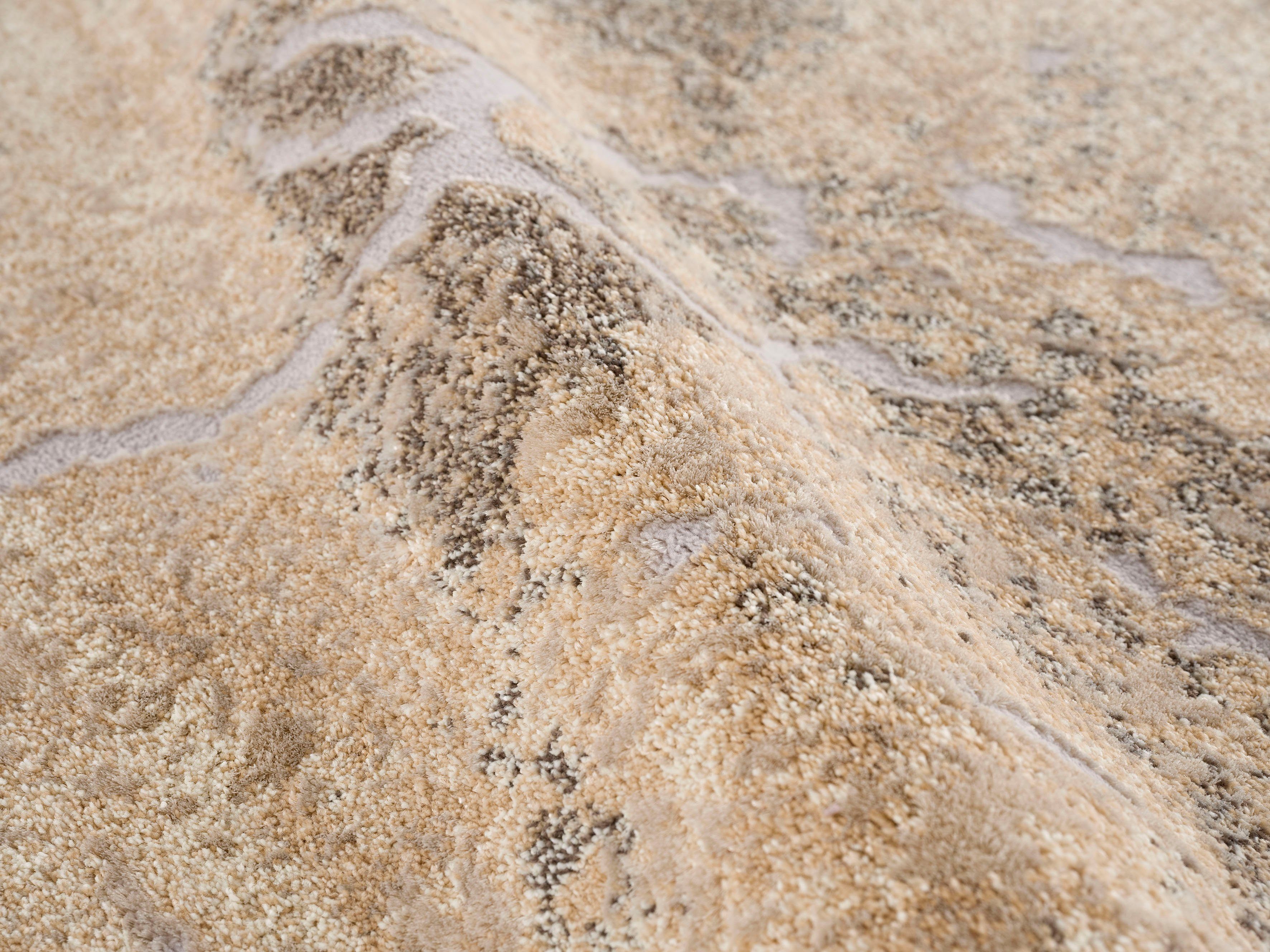 Teppich natur Marmor-Optik 12 rund, Marmor, home, Höhe: mm, my