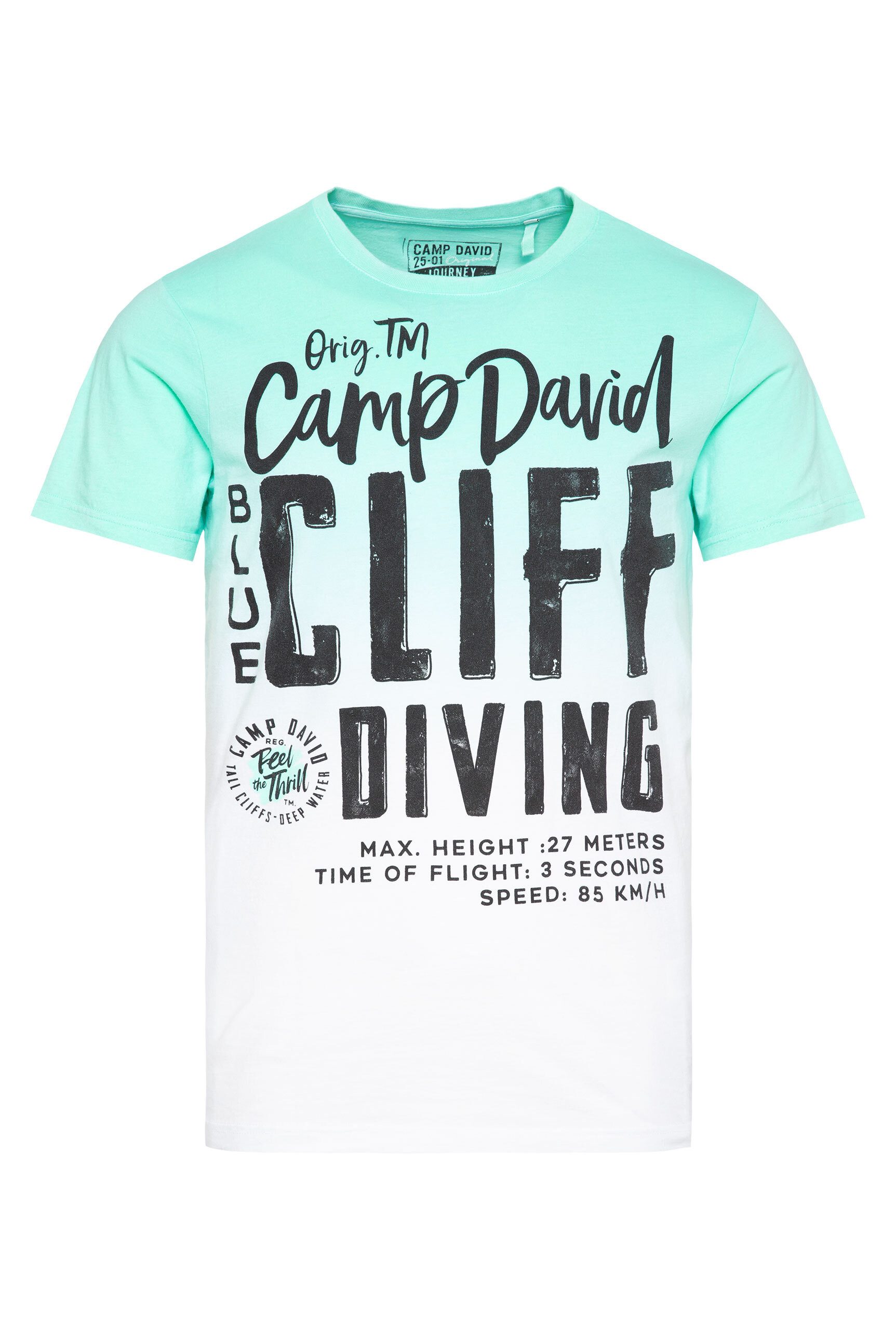 CAMP DAVID Rundhalsshirt aus Baumwolle