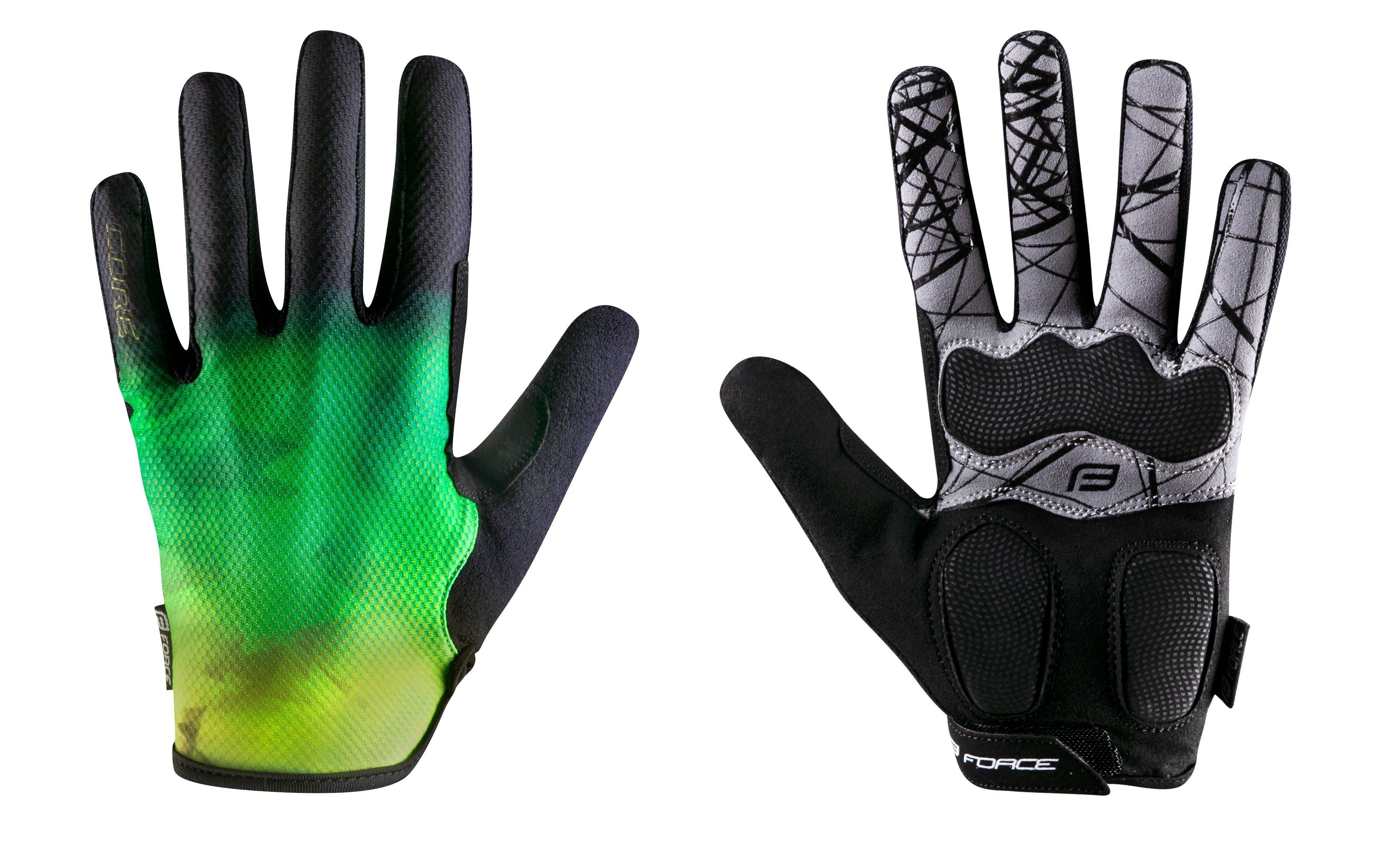 Fahrradhandschuhe Handschuhe FORCE MTB CORE fluogreen