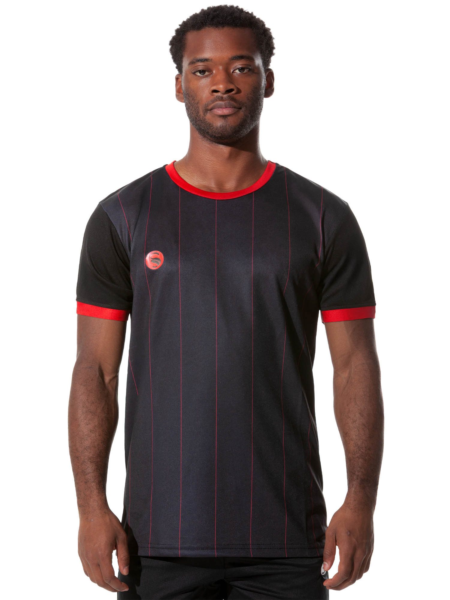 Stark Soul® T-Shirt Trainingsshirt Trikot "Pinstripes", Herren Sport-Shirt, Kurzarm