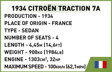 COBI Konstruktions-Spielset 2263 1934 Citroen Traktion 7A mit 222 Teilen, (222 St)