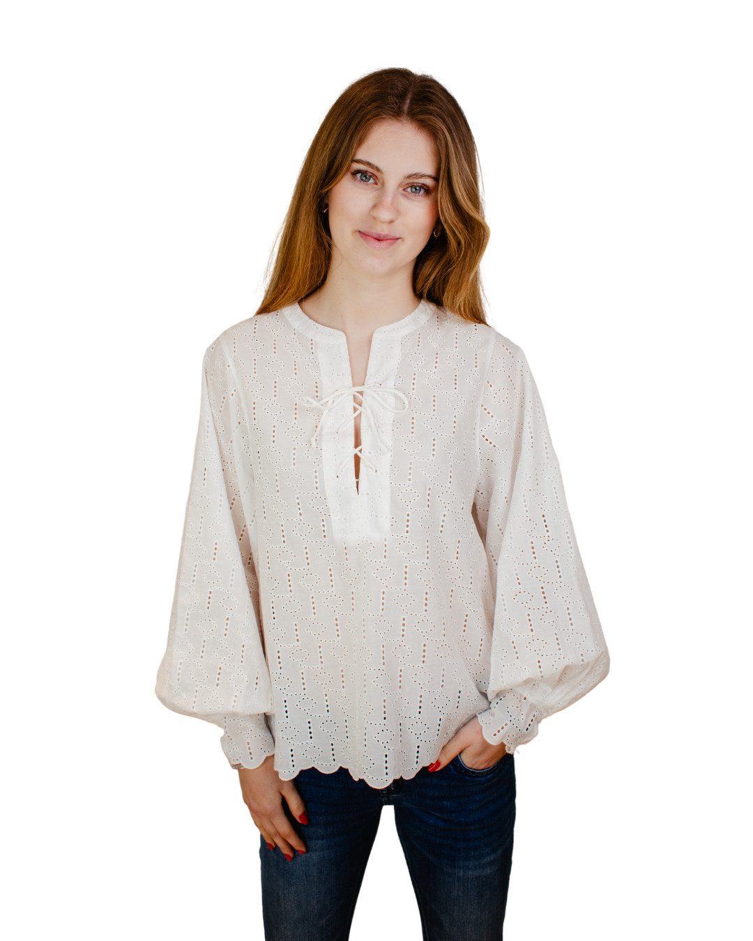 Mos Mosh Blusentop Bluse MOS MOSH weiss