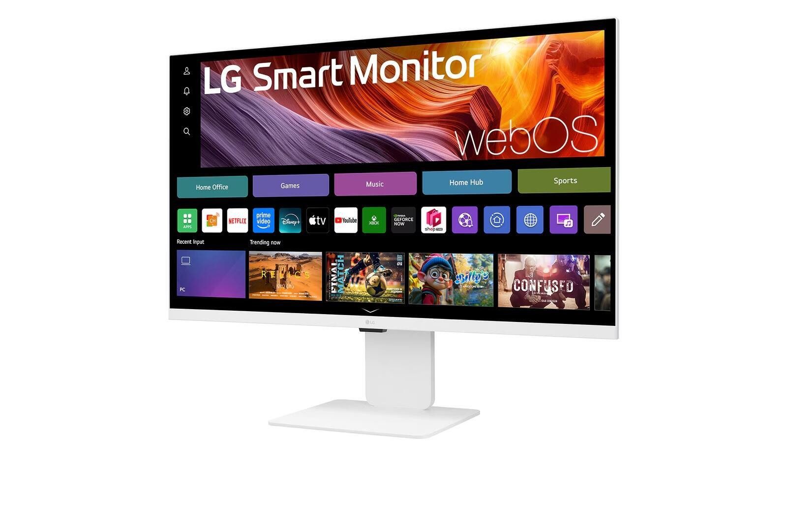 LG LG 31,5 Zoll 4K-UHD-IPS Smart Monitor mit webOS TFT-Monitor (3840 x 2160, 5 ms Reaktionszeit, 60 Hz, IPS Panel)