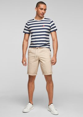 s.Oliver Shorts Relaxed: Bermuda mit Tunnelzug (1-tlg) Garment Dye, Durchzugkordel