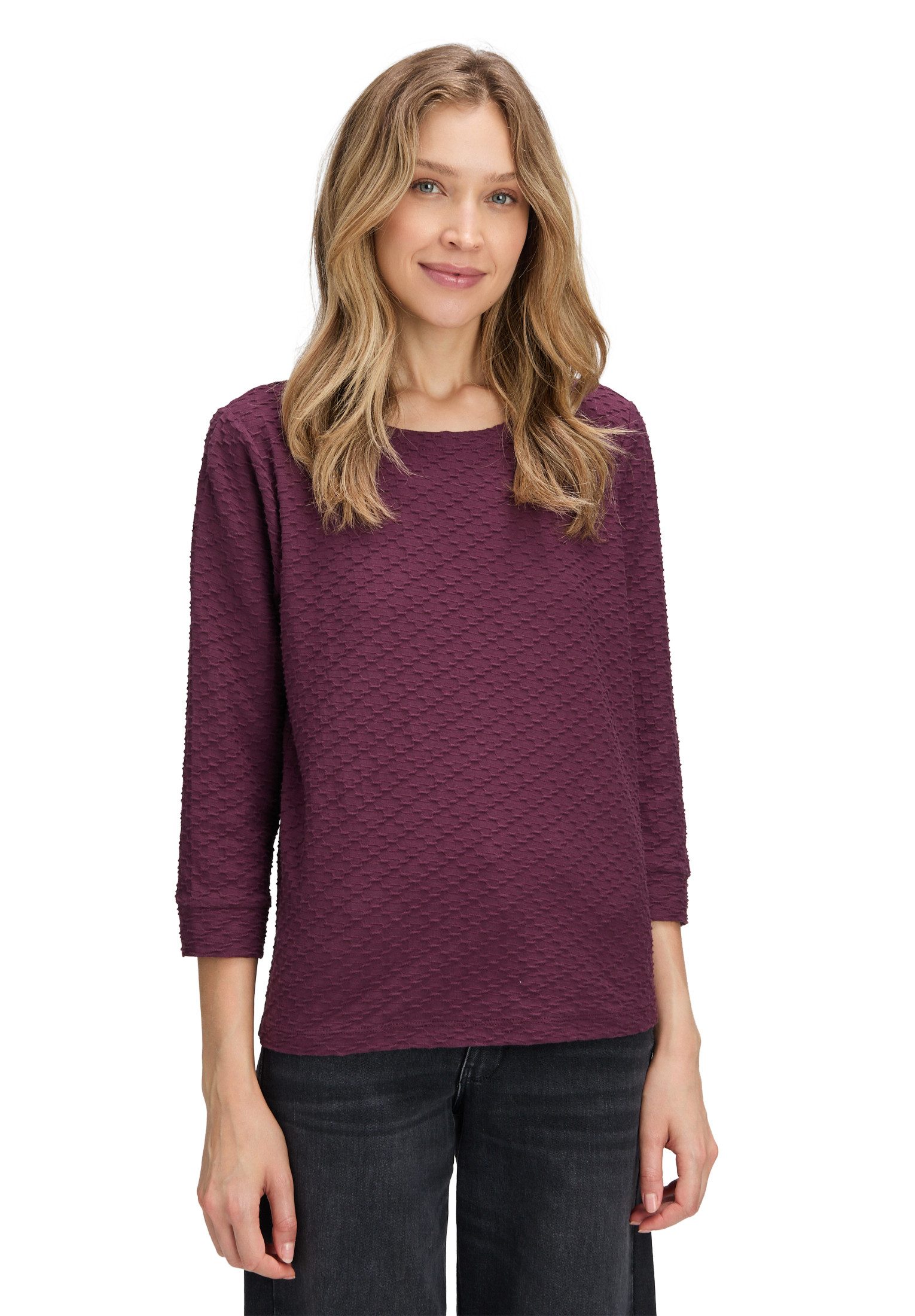 Betty&Co 3/4-Arm-Shirt Damen mit Rundhalsausschnitt (1-tlg)