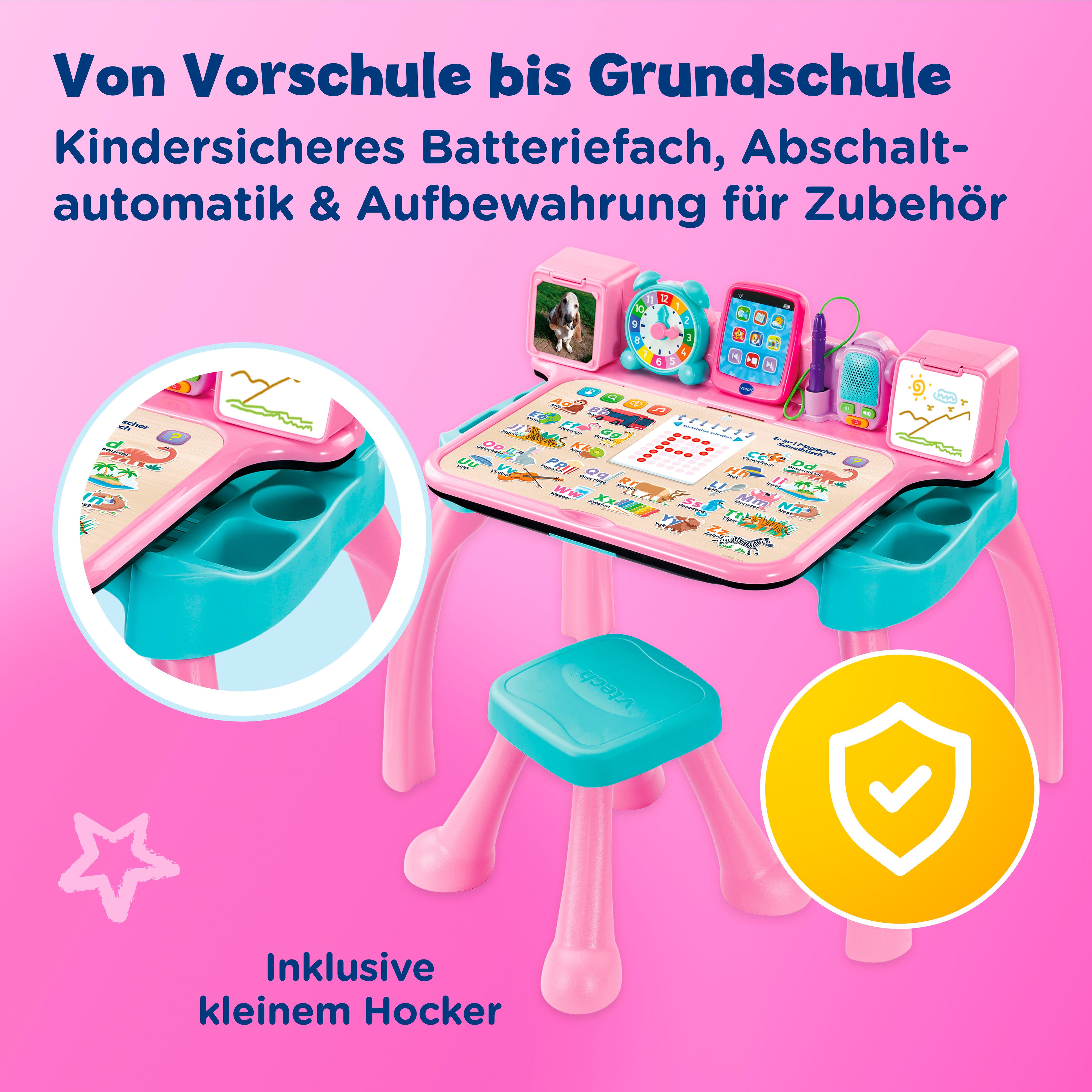 Vtech® Spieltisch 6-in-1 Magischer Schreibtisch, mit Licht und Sound – Bild 5 von 5