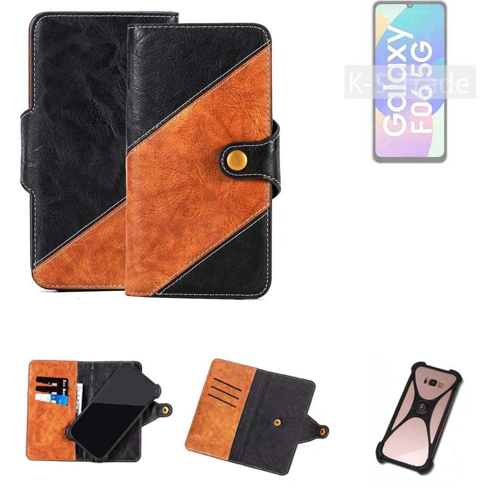 K-S-Trade Handyhülle für Samsung Galaxy F06 5G, Handyhülle Schutzhülle Bookstyle Case Wallet-Case Handy Cover