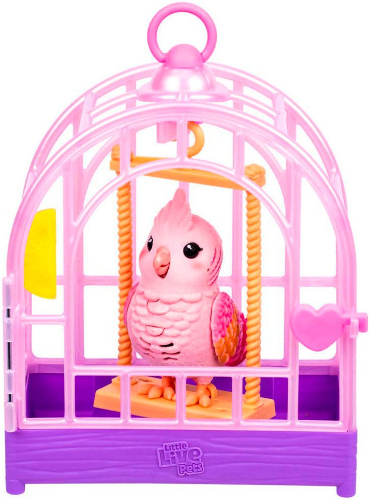 Moose Spielfigur Little Live Pets, My Really Real Bird mit Vogelkäfig - Rosie